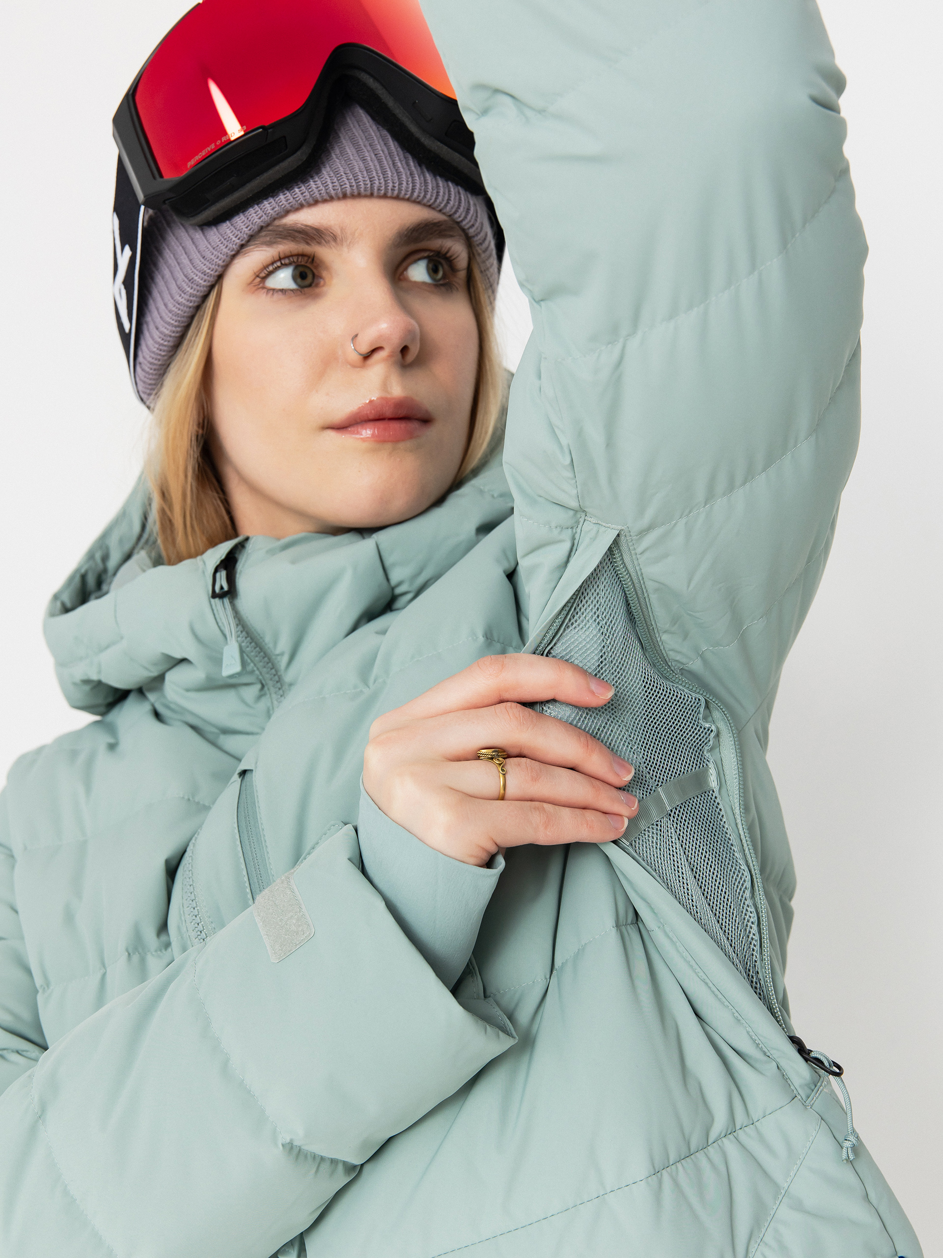 Dámska Snowboardová bunda Burton Loyil Down (petrol green)