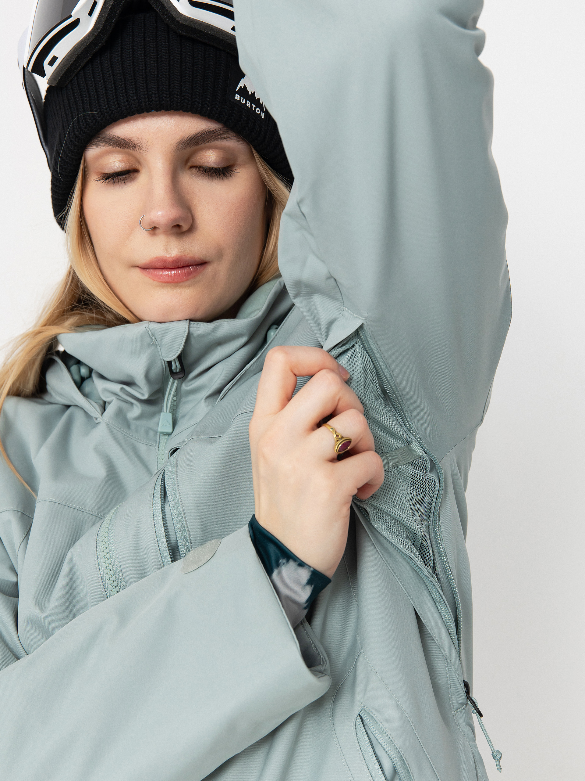 Dámska Snowboardová bunda Burton Lelah (petrol green)