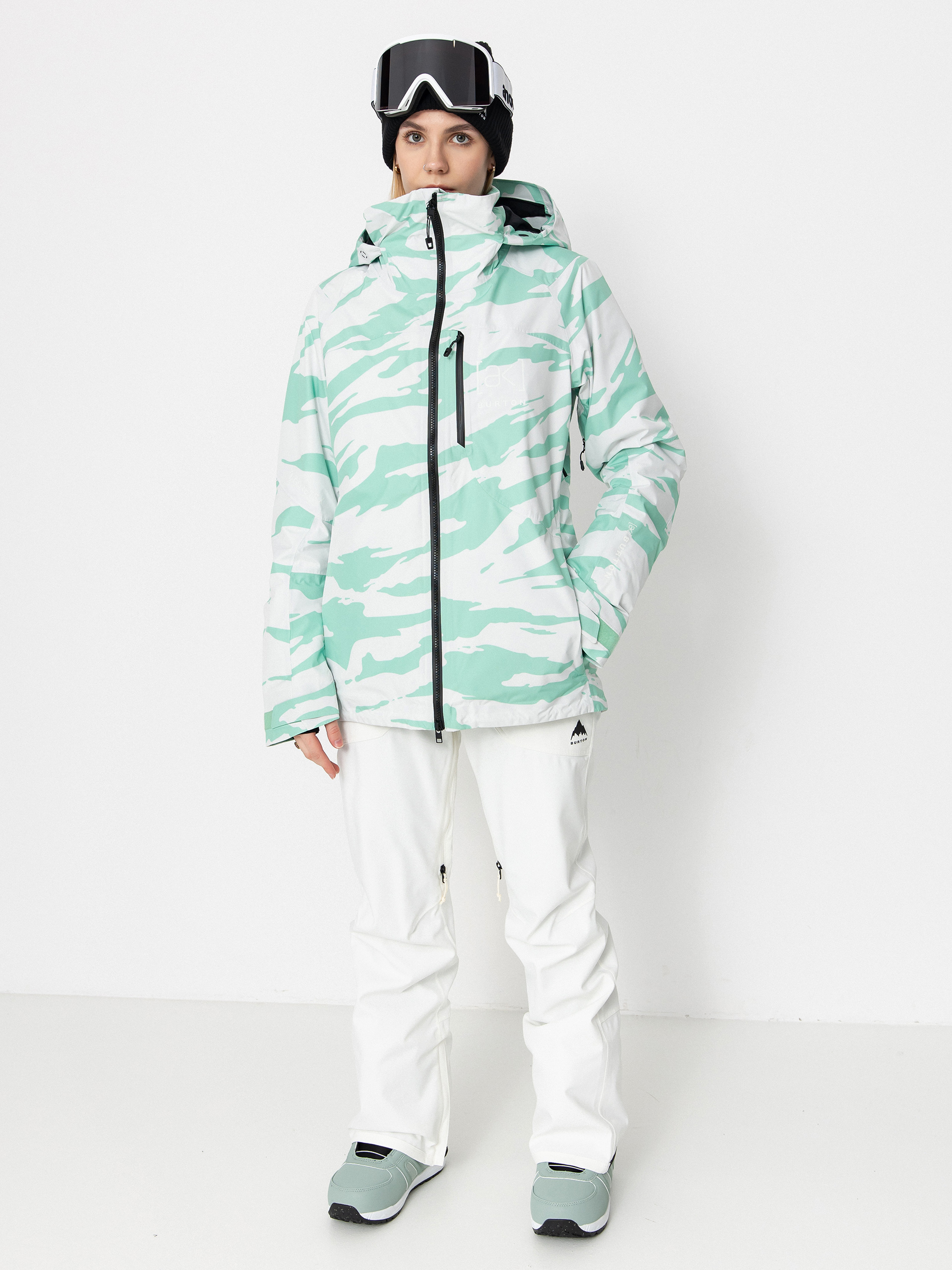 Dámska Snowboardová bunda Burton Ak Gore Tex Embark (oversized zebra)