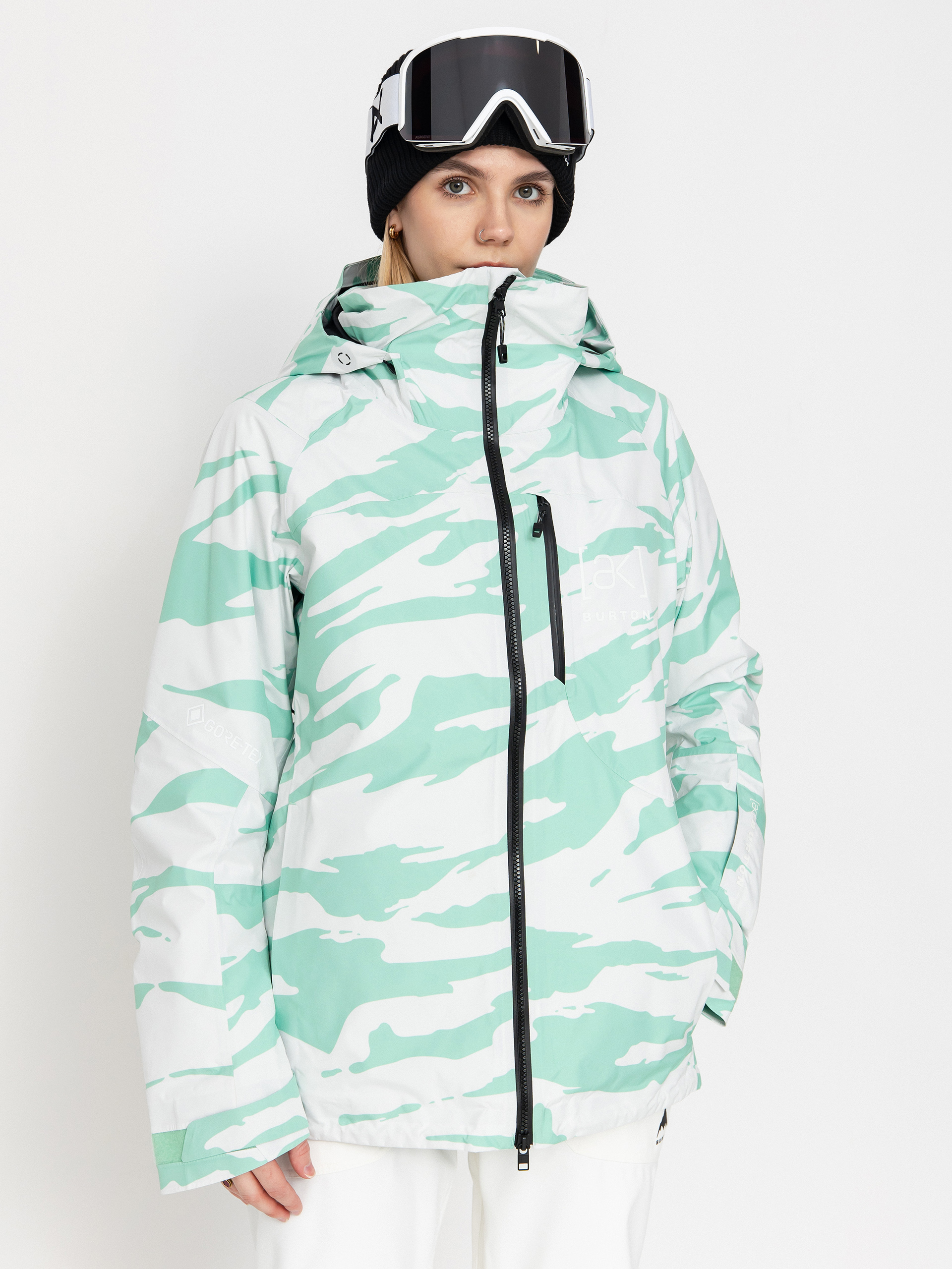 Dámska Snowboardová bunda Burton Ak Gore Tex Embark (oversized zebra)