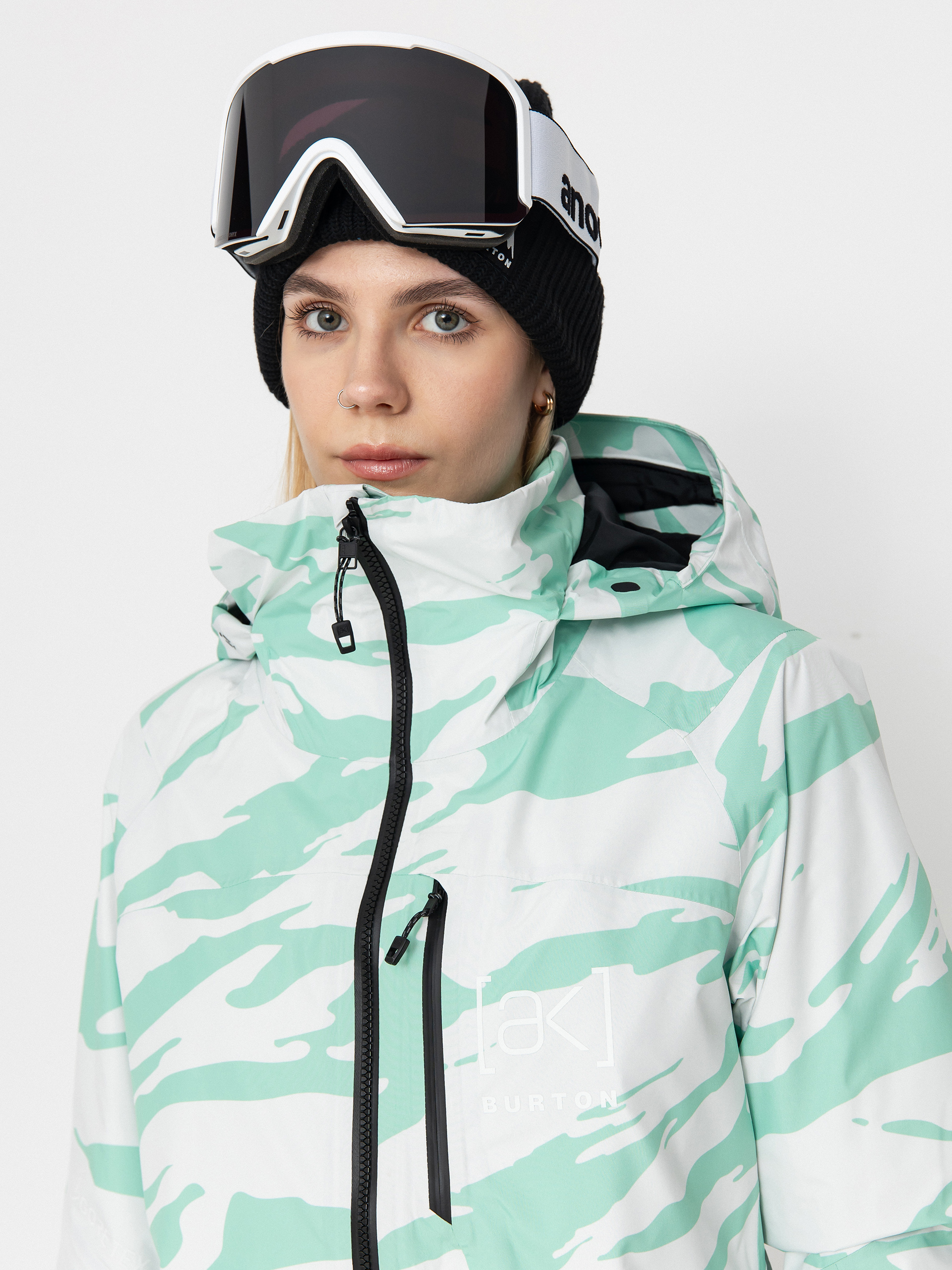 Dámska Snowboardová bunda Burton Ak Gore Tex Embark (oversized zebra)