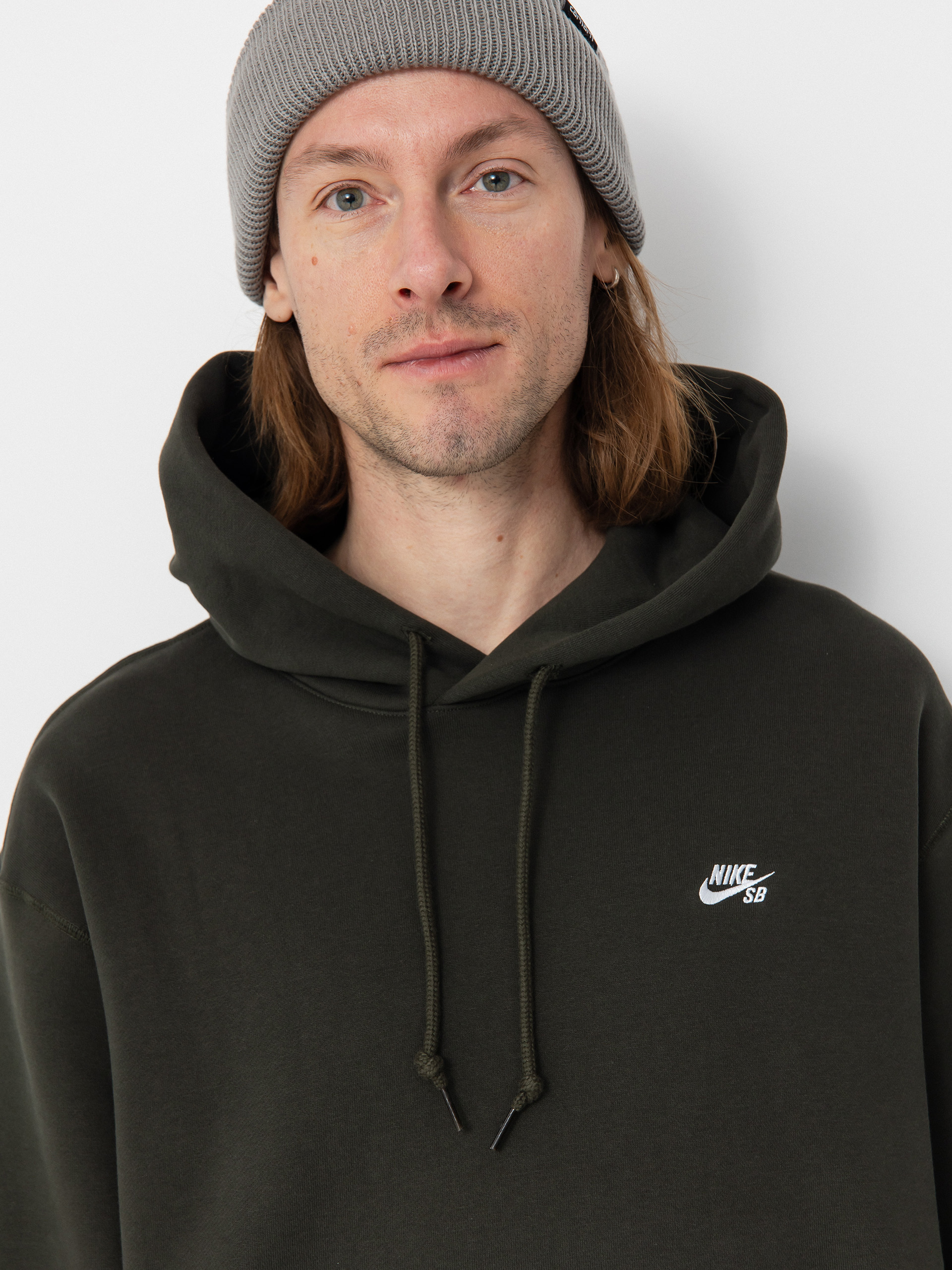 Mikina s kapucňou Nike SB Essential LBR HD (sequoia/white)