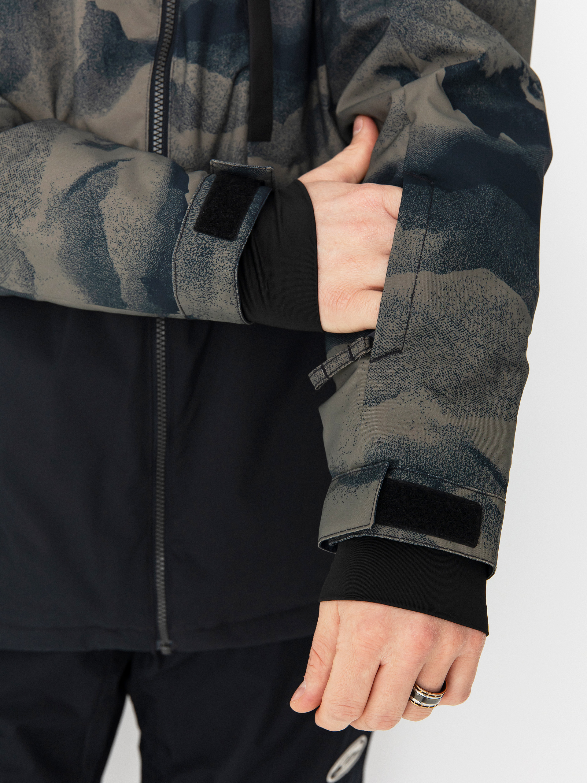 Pánska Snowboardová bunda Quiksilver Mission Printed Block (mountain spray cante)