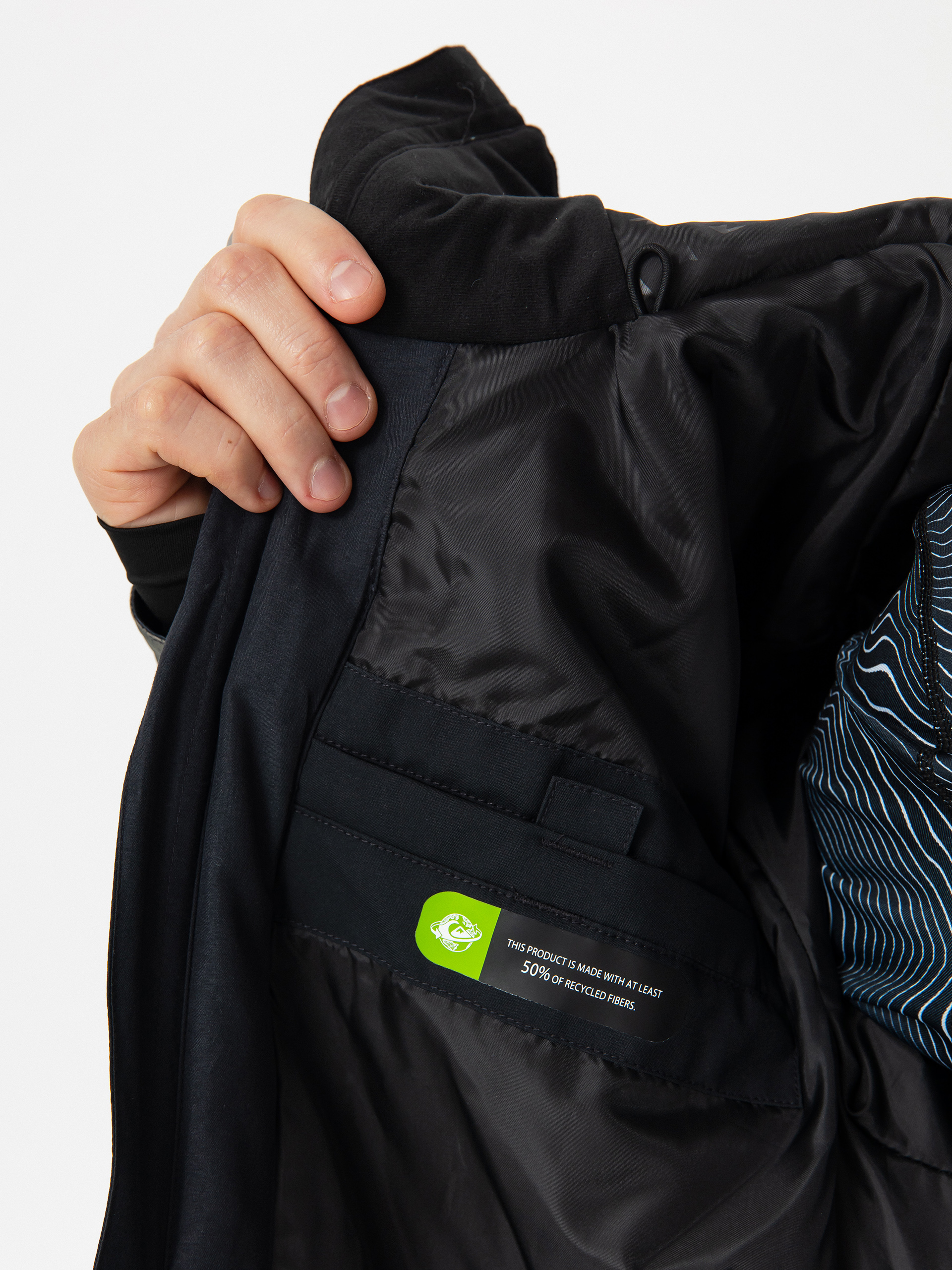 Pánska Snowboardová bunda Quiksilver Mission Printed Block (mountain spray cante)