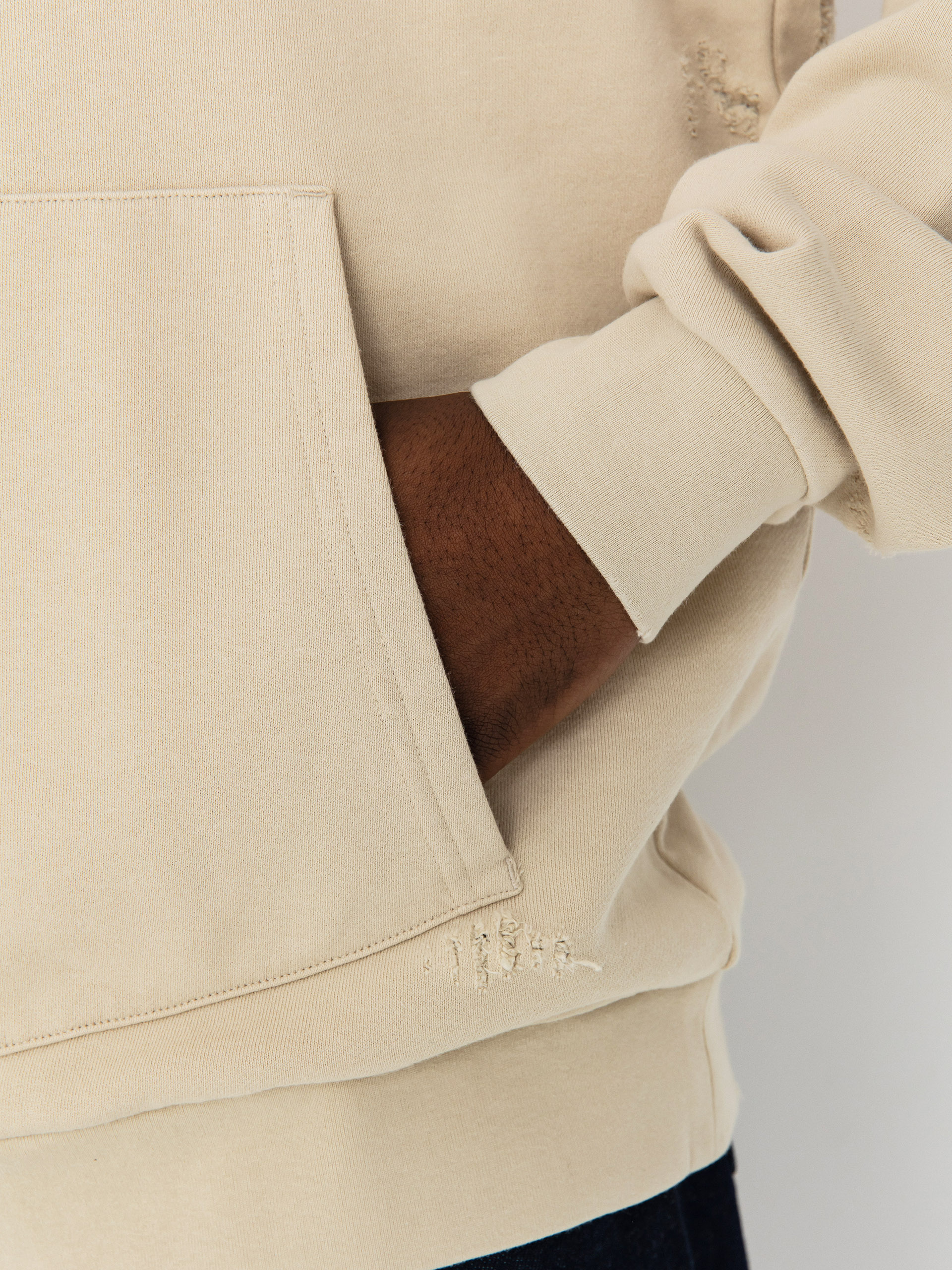 Mikina s kapucňou RipNDip Script HD (khaki)