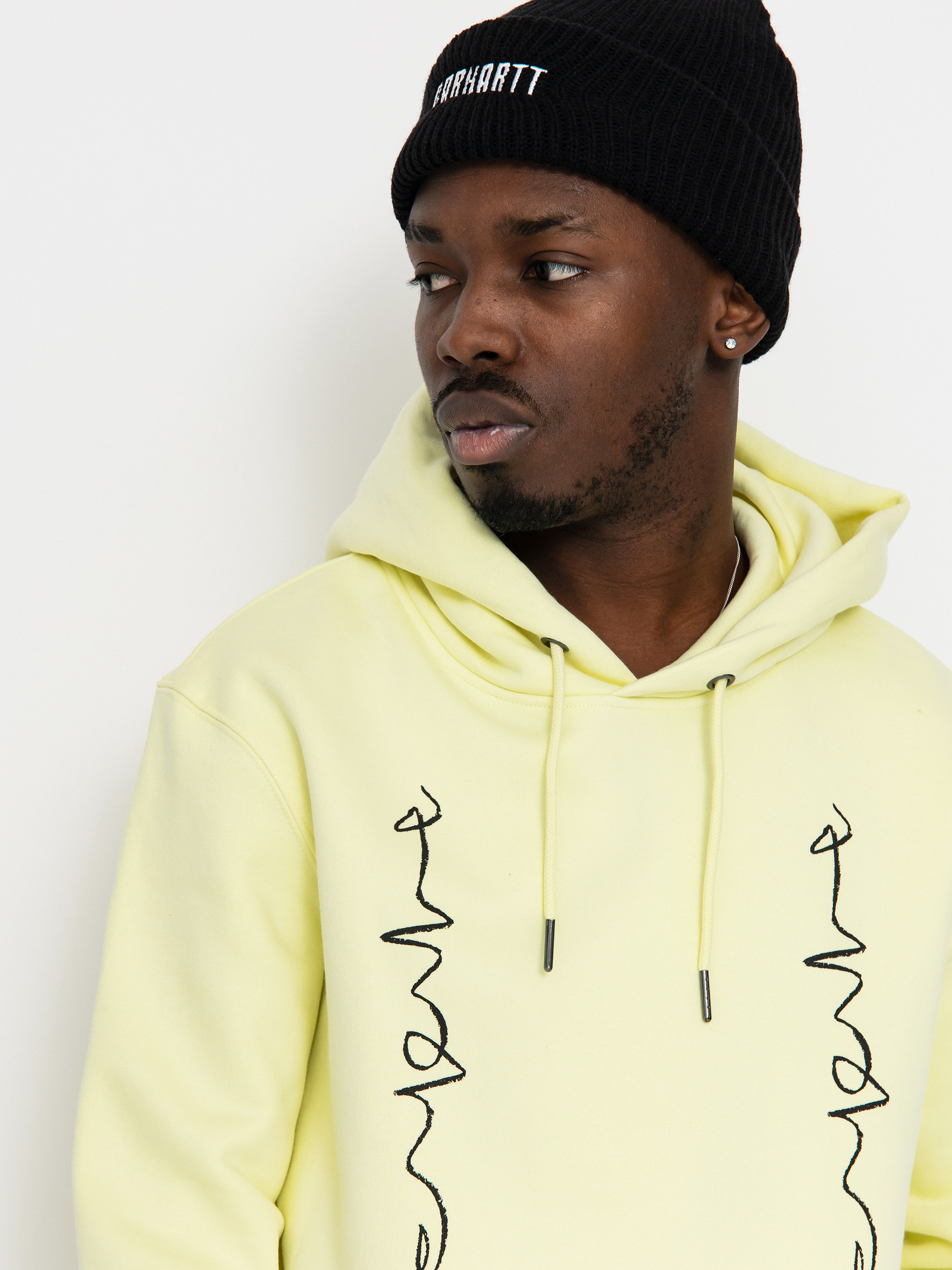 Mikina s kapucňou Poetic Collective Crayon Chain HD (yellow)