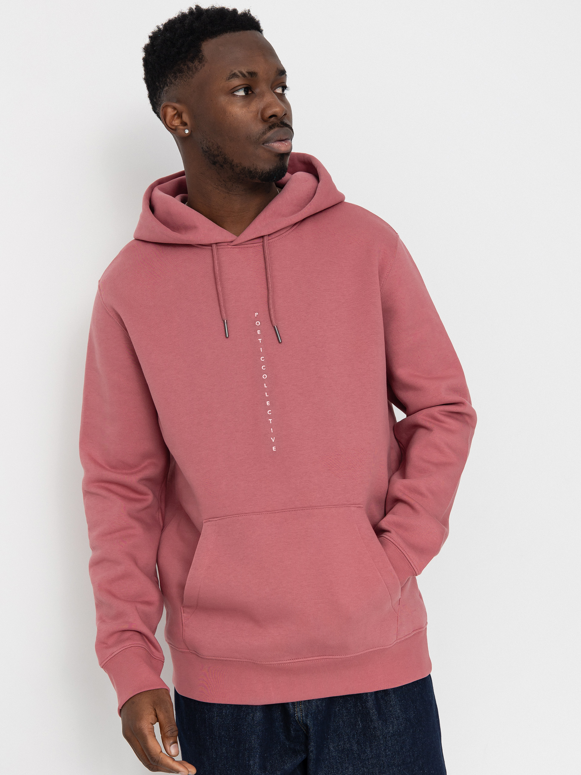 Mikina s kapucňou Poetic Collective Painting HD (rose)