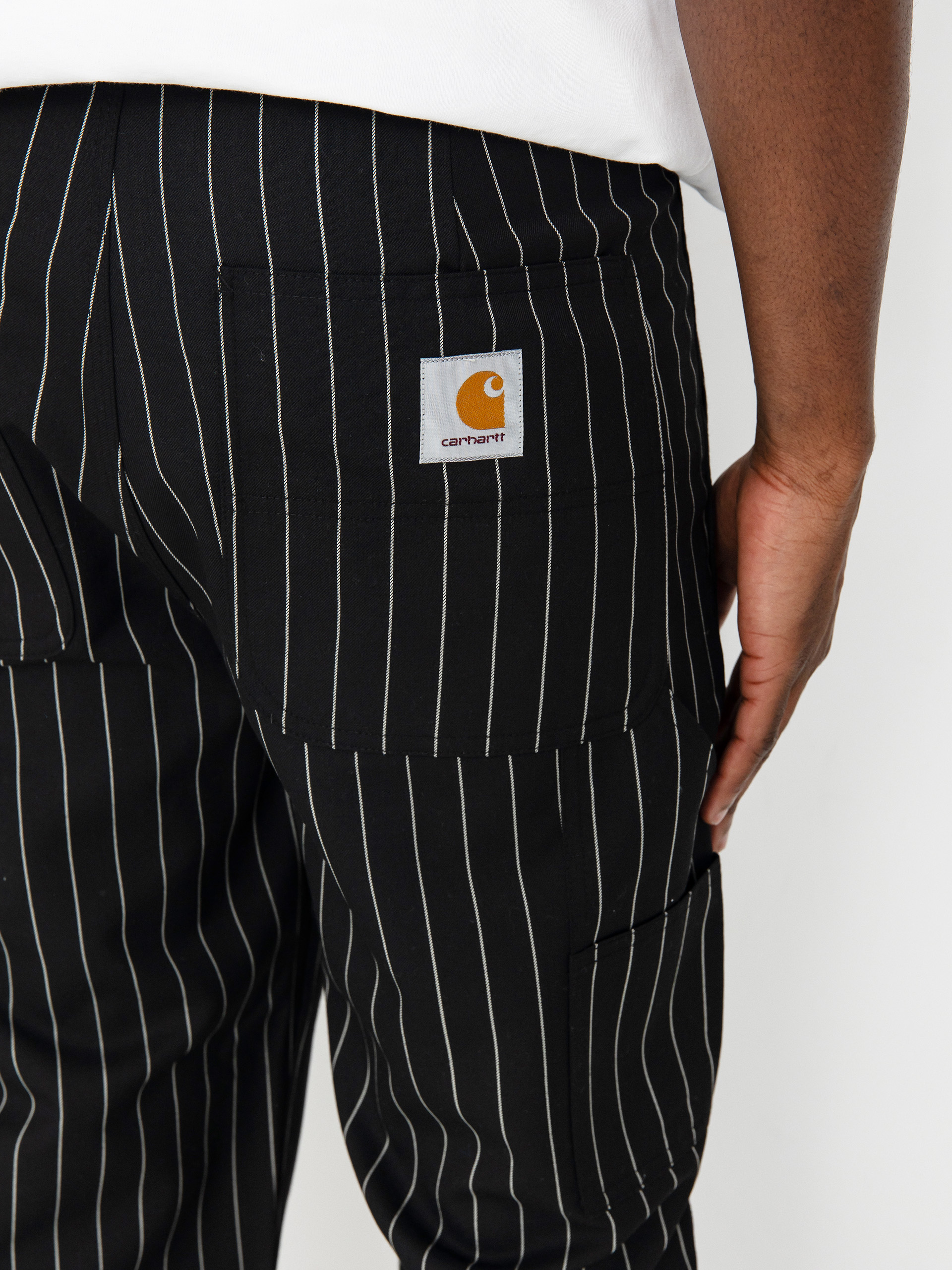 Nohavice Carhartt WIP Seaton (seaton stripe black)
