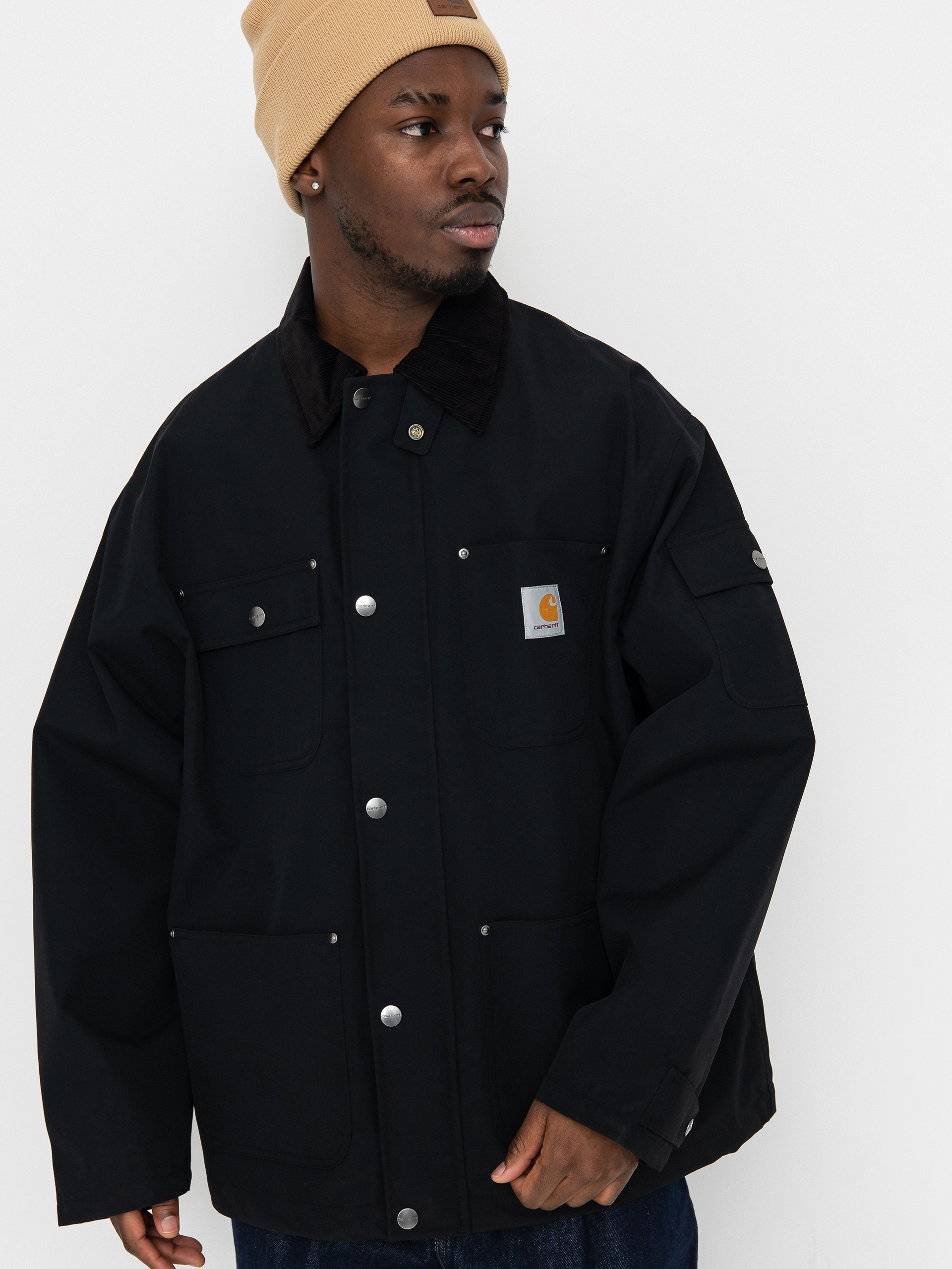 Bunda Carhartt WIP Clapton (black/black)