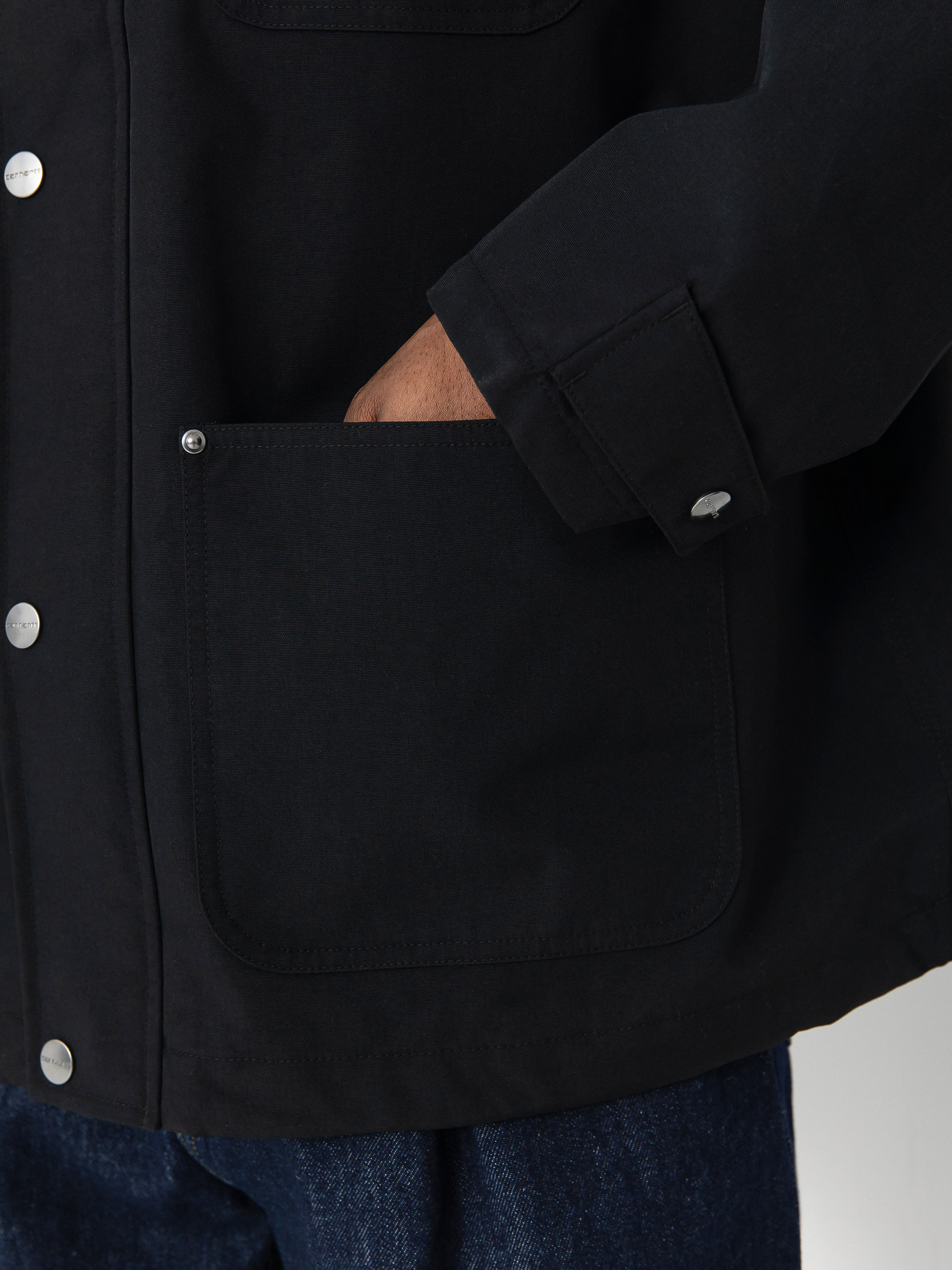 Bunda Carhartt WIP Clapton (black/black)
