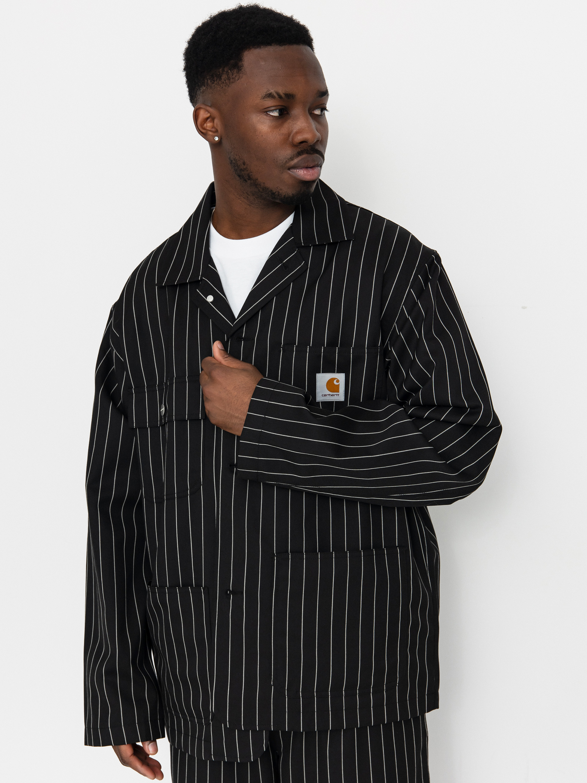 Bunda Carhartt WIP Seaton Blazer (seaton stripe black)