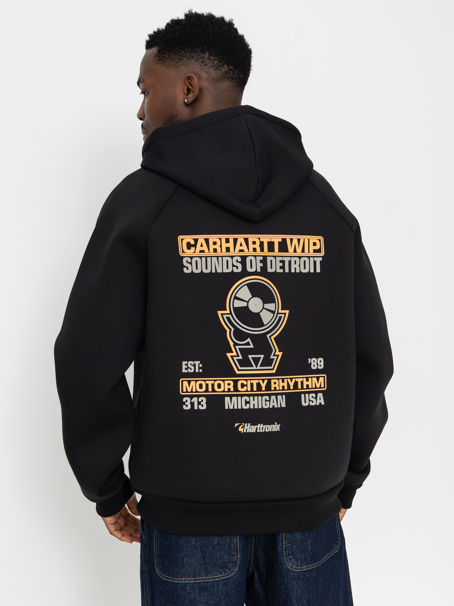 Bunda Carhartt WIP Harttronix Car Lux (black/grey heather)