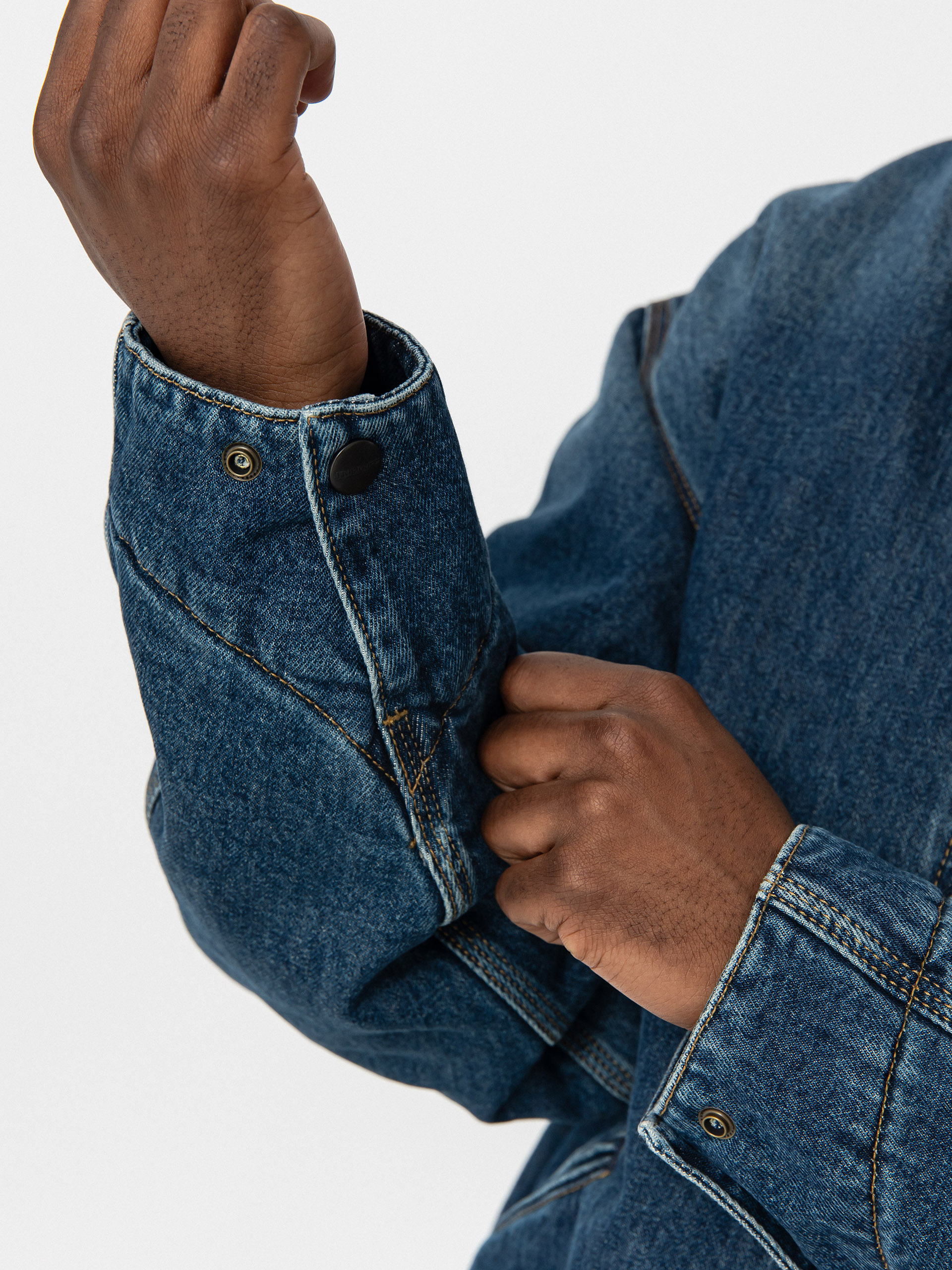 Bunda Carhartt WIP OG Detroit (blue/dusty h brown)