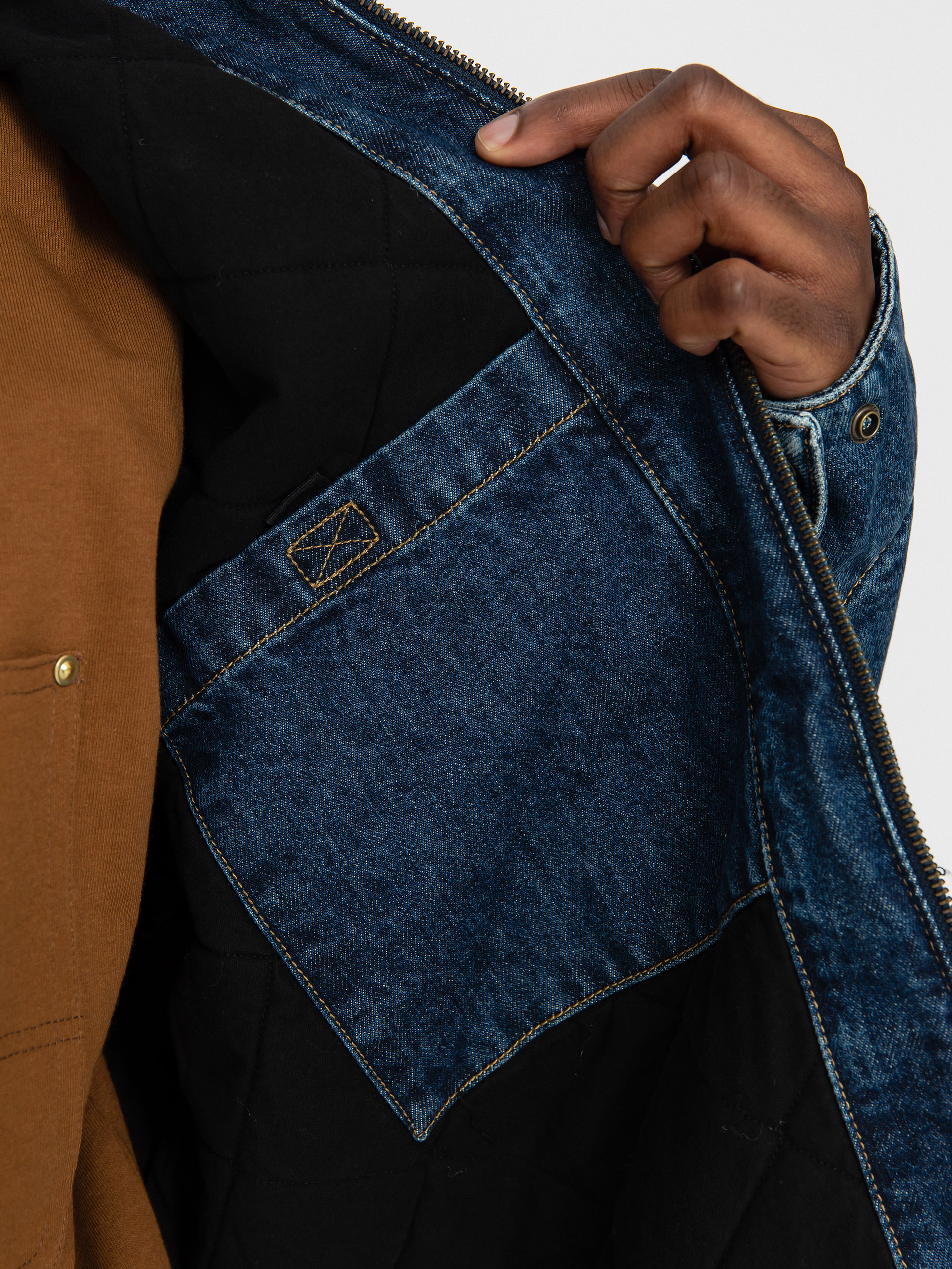 Bunda Carhartt WIP OG Detroit (blue/dusty h brown)