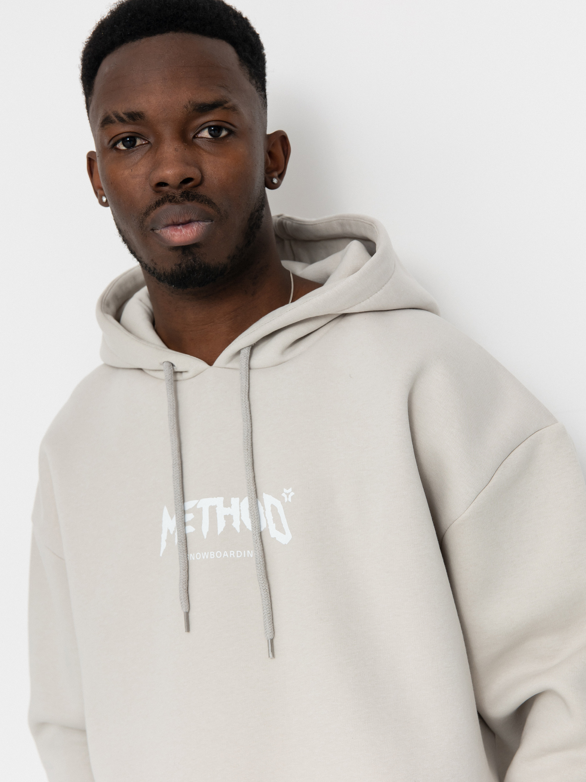 Mikina s kapucňou Method Snowboarding HD (bone)