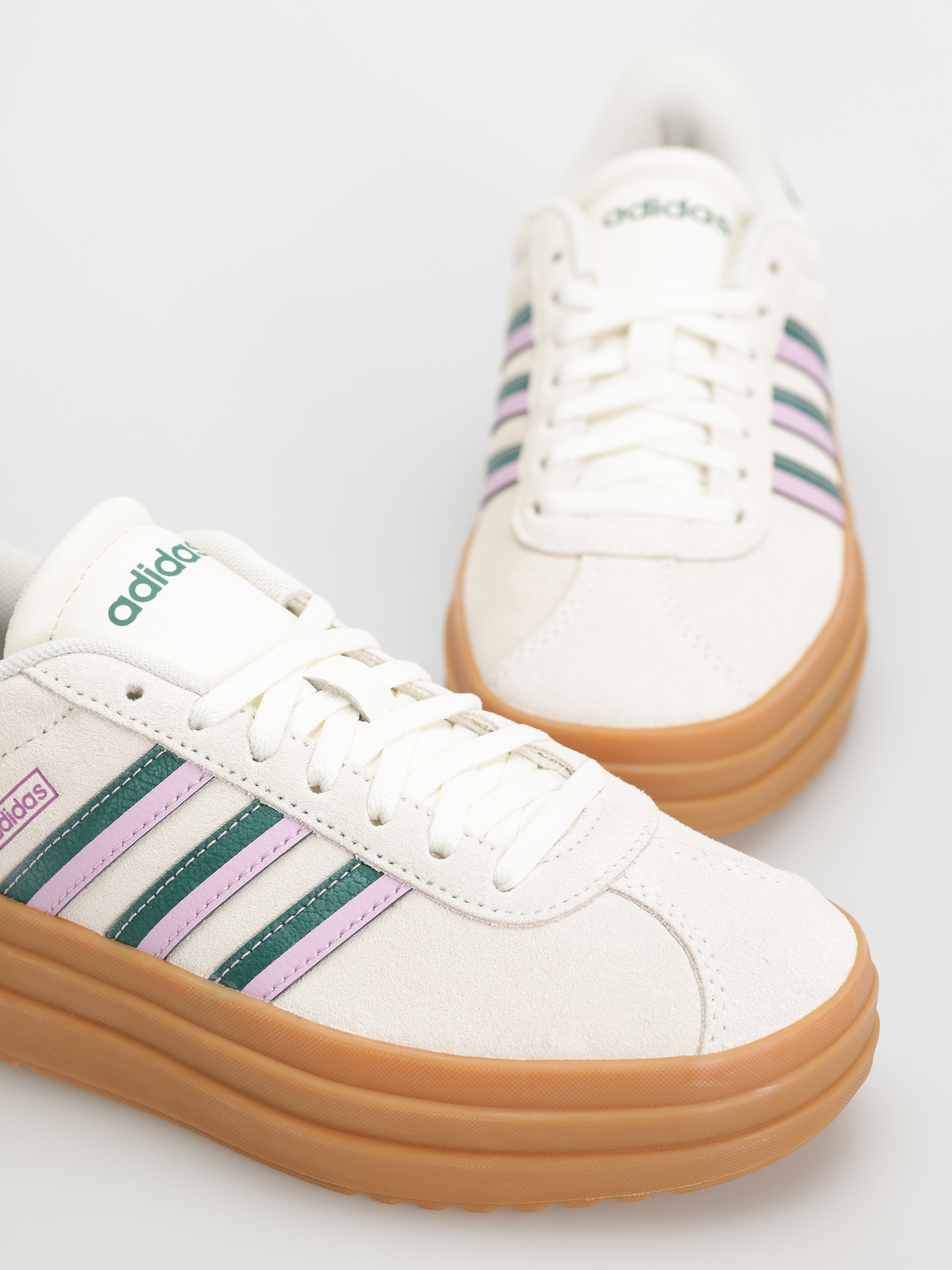 Topánky adidas Vl Court Bold Wmn (owhite/cgreen/blilil)