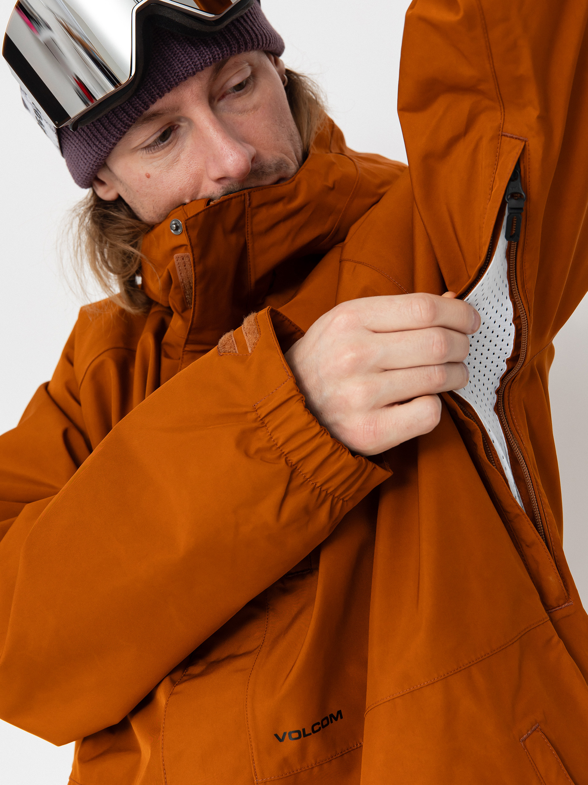 Pánska Snowboardová bunda Volcom Dua Ins Gore (caramel)