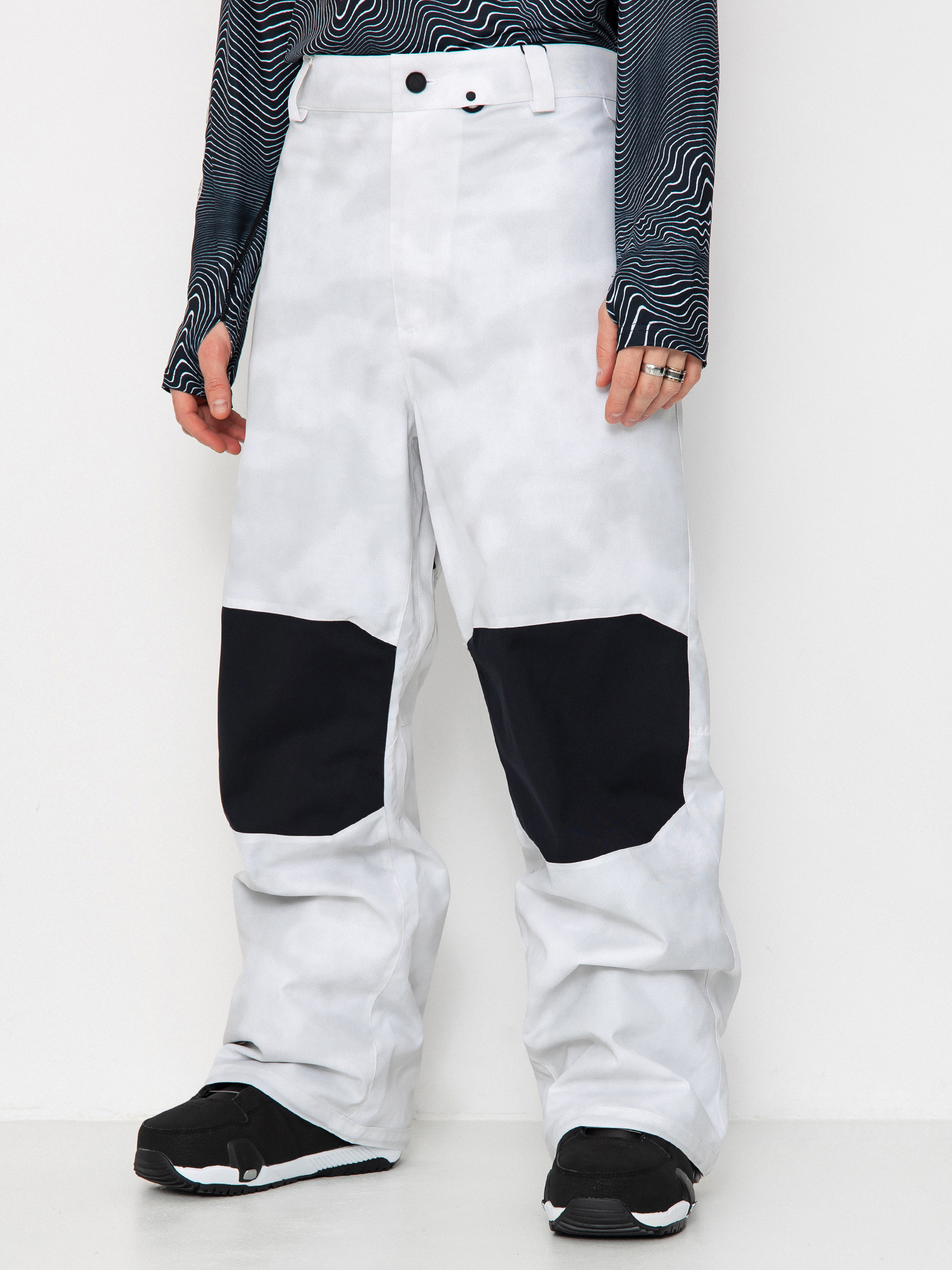 Snowboardovu00e9 nohavice Volcom Snow Billow (white camo)