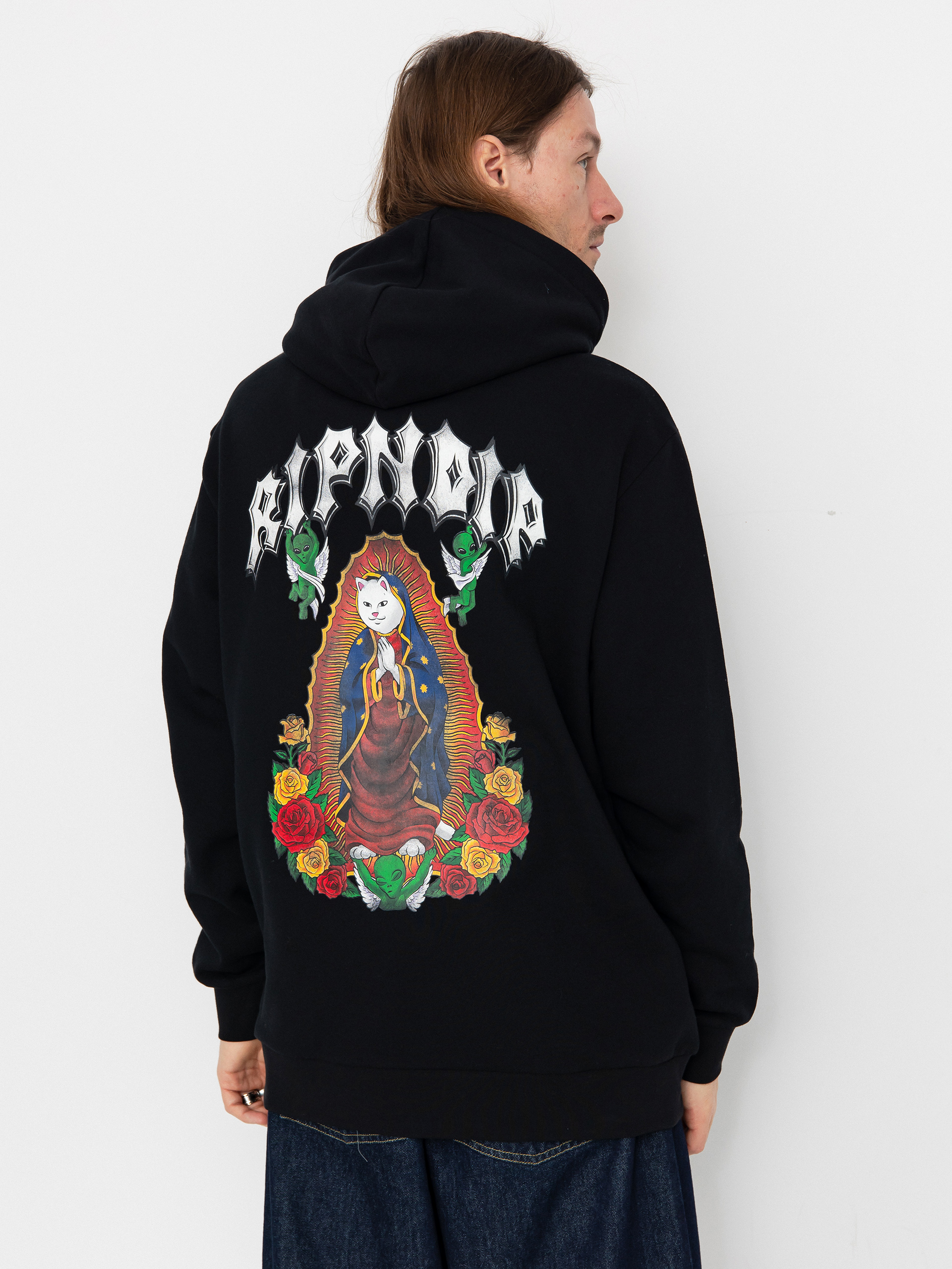 Mikina s kapucňou RipNDip Mother Nerm HD (black)