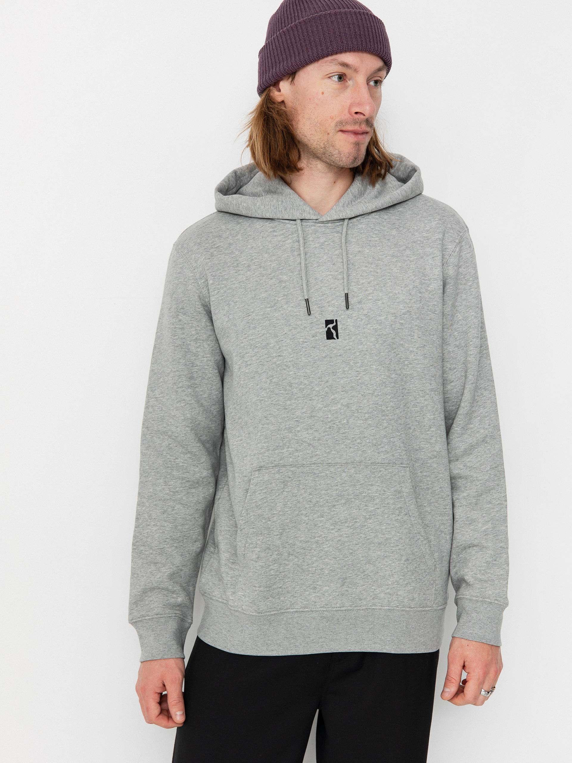 Mikina s kapucňou Poetic Collective In The Now HD (heather grey)