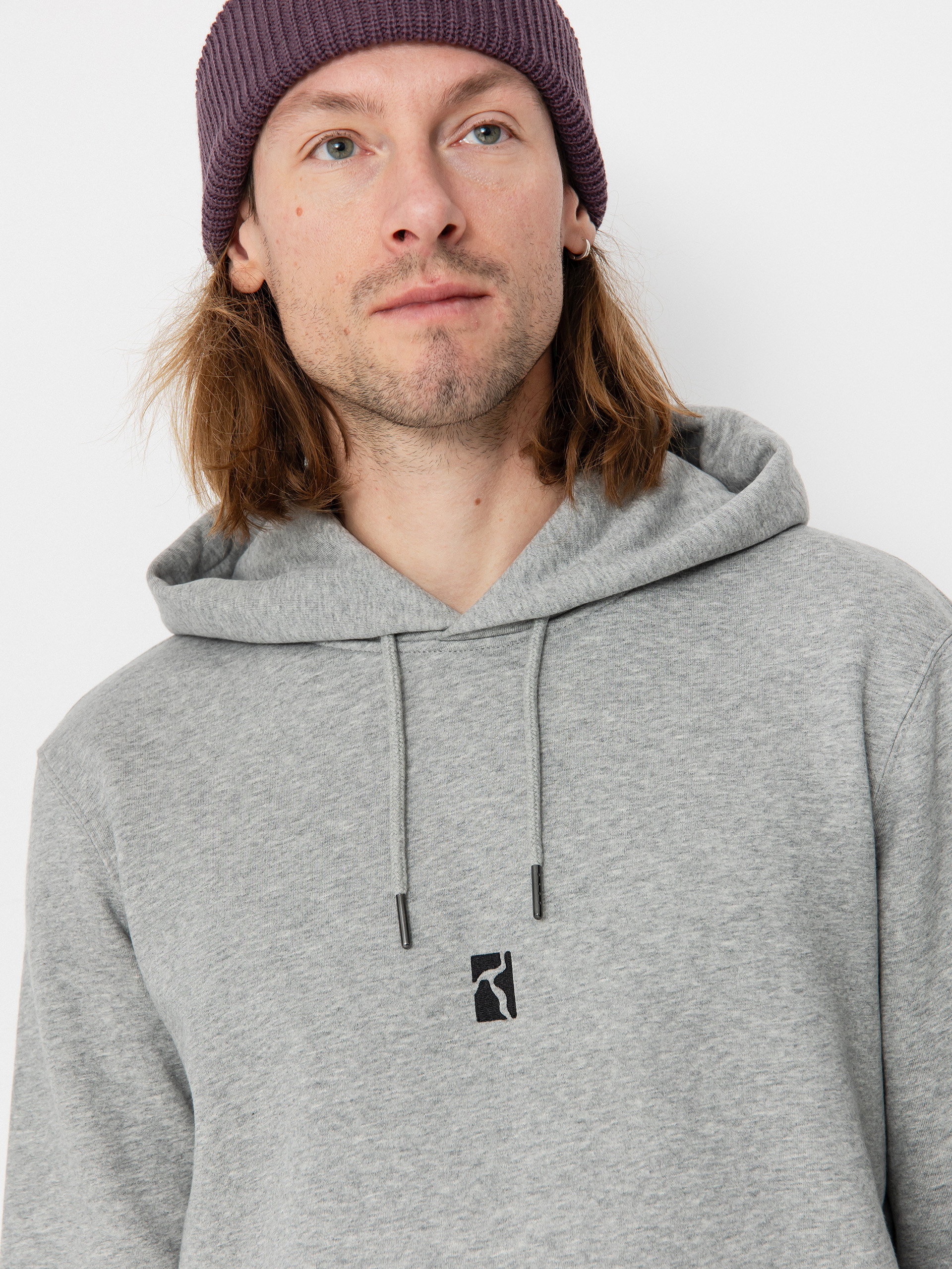 Mikina s kapucňou Poetic Collective In The Now HD (heather grey)