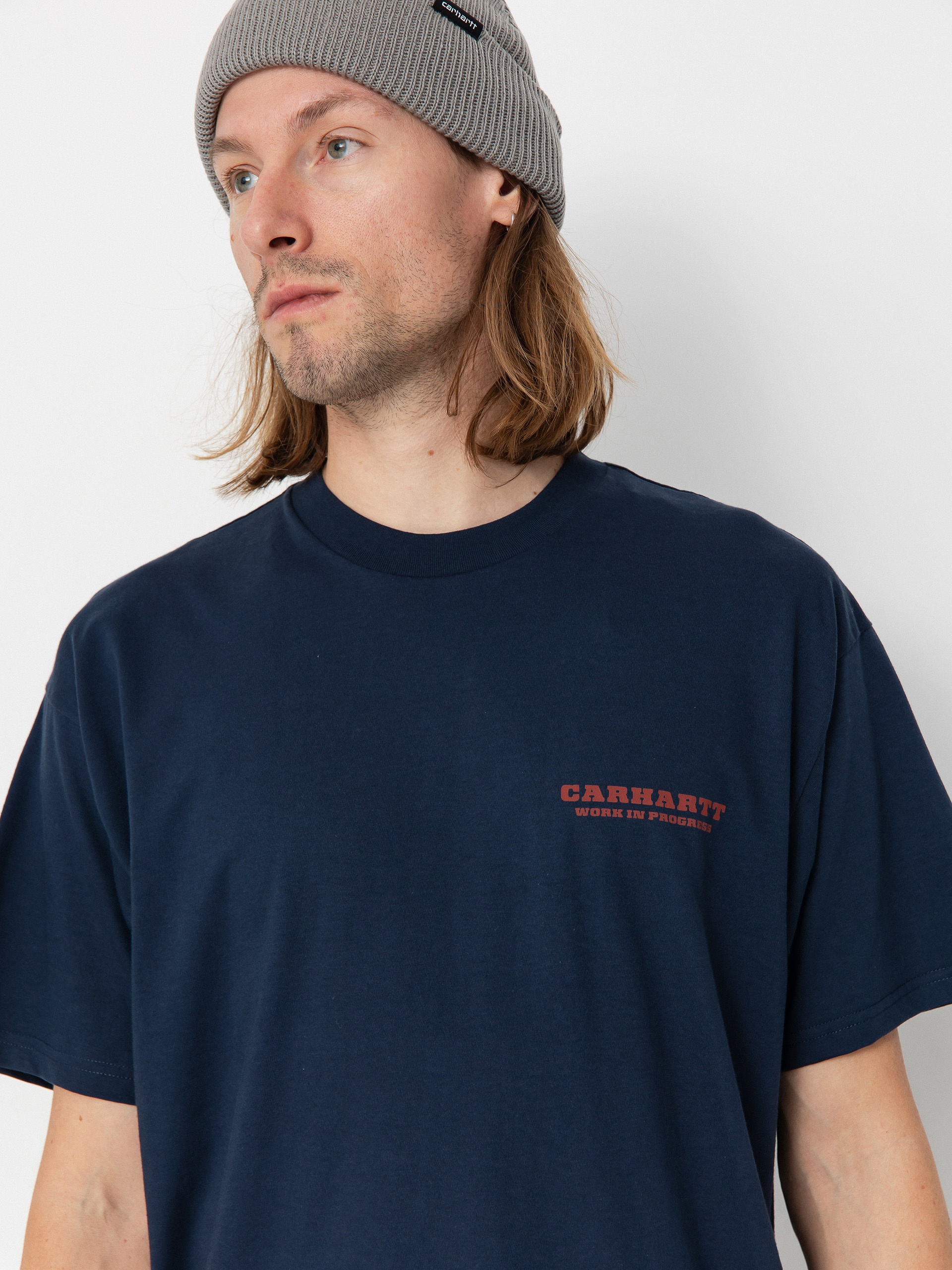 Tričko Carhartt WIP Runaway (blue/vermillion)