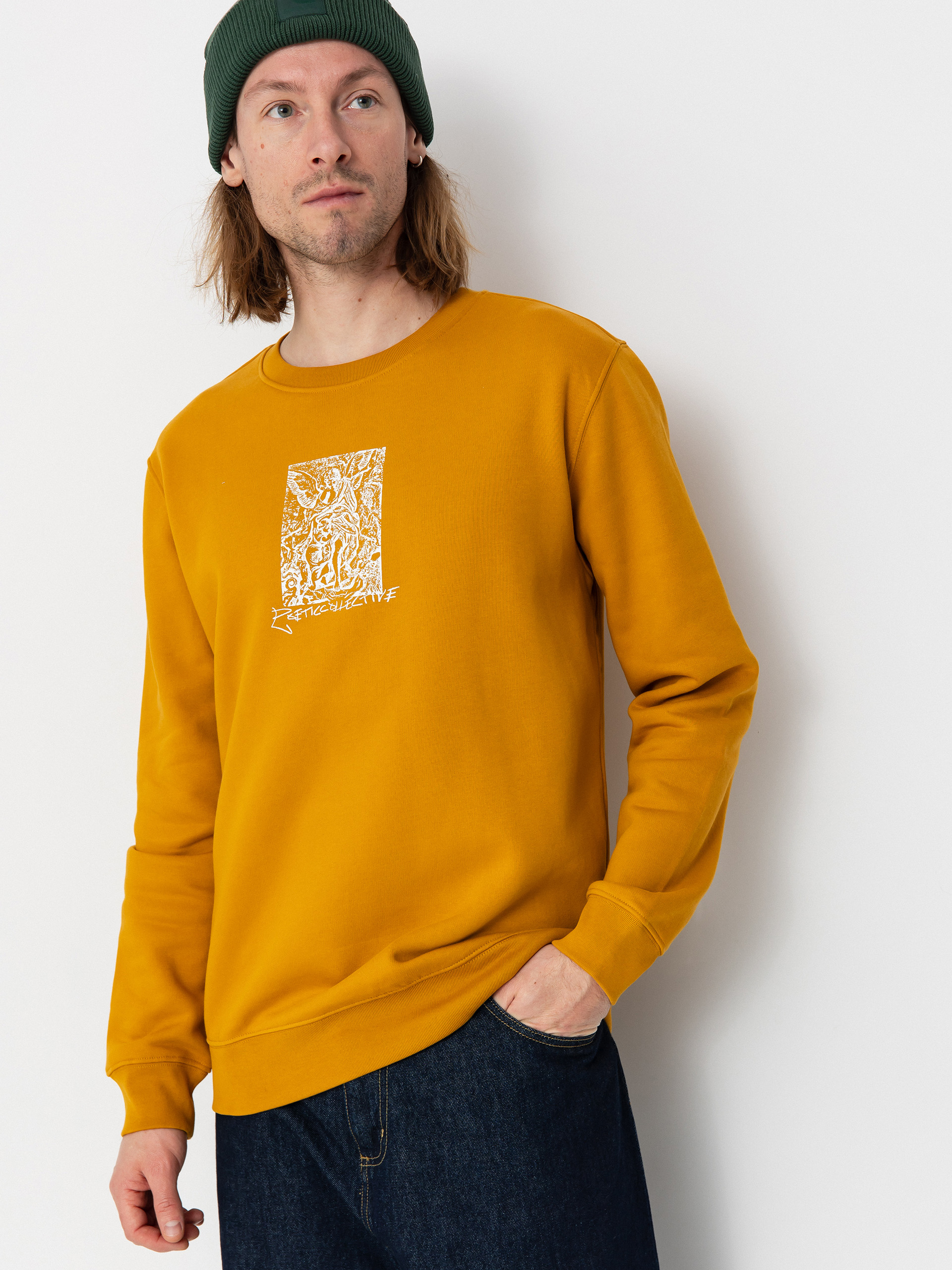 Mikina Poetic Collective Angel Crewneck (orange)