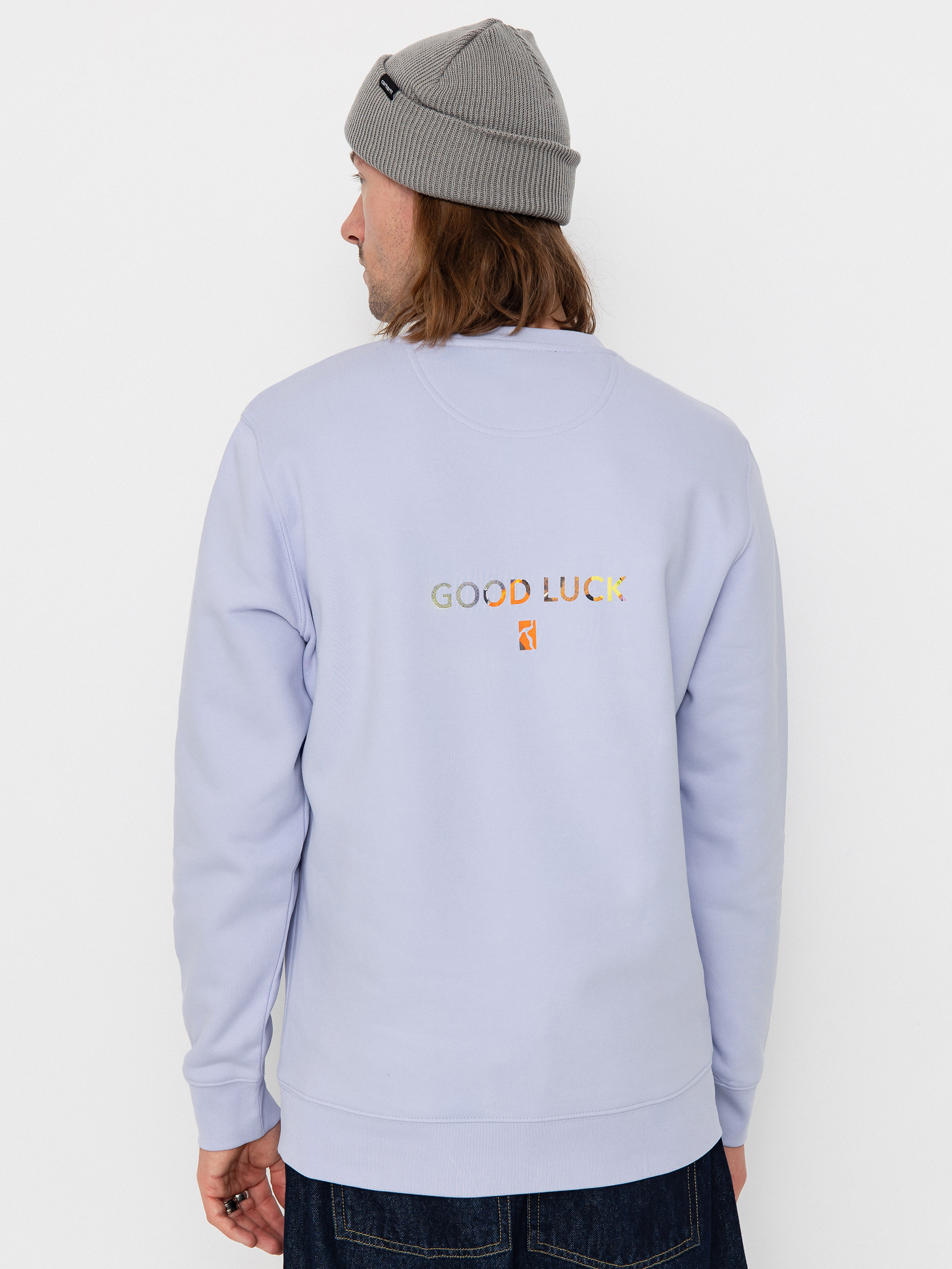 Mikina Poetic Collective Good Luck Crewneck (purple)