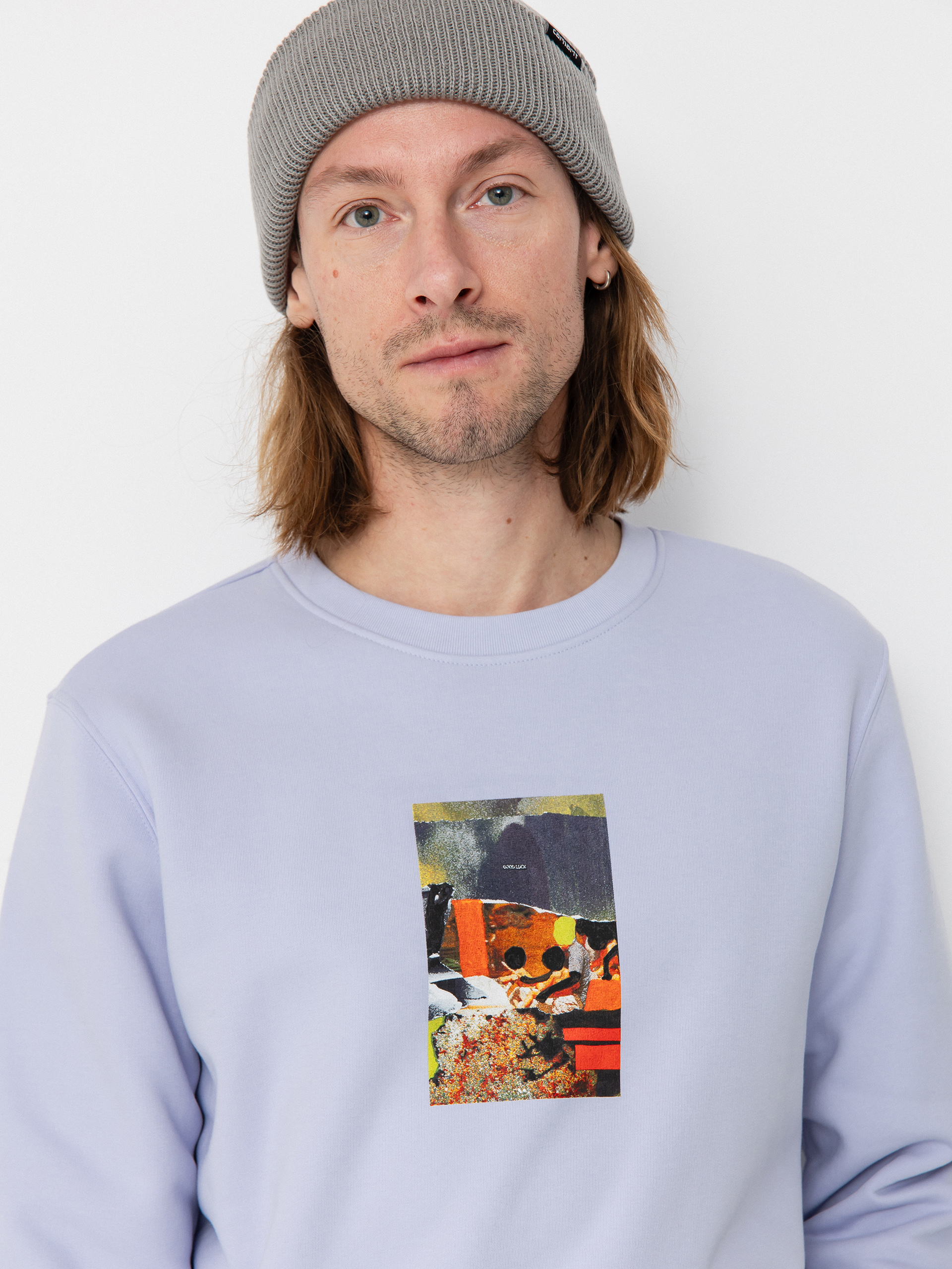 Mikina Poetic Collective Good Luck Crewneck (purple)