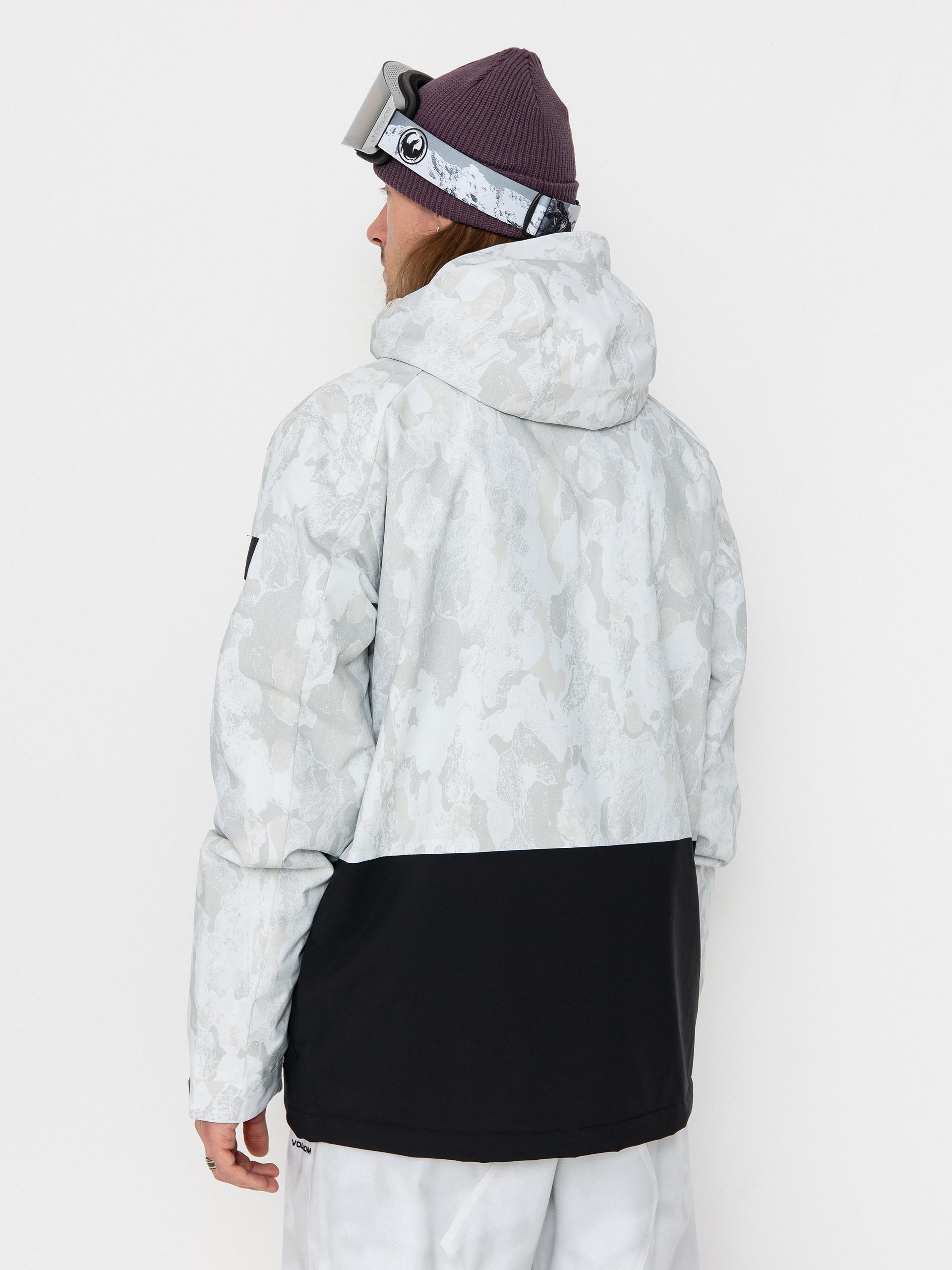 Pánska Snowboardová bunda Quiksilver Mission Printed Block (nature zoom birch)