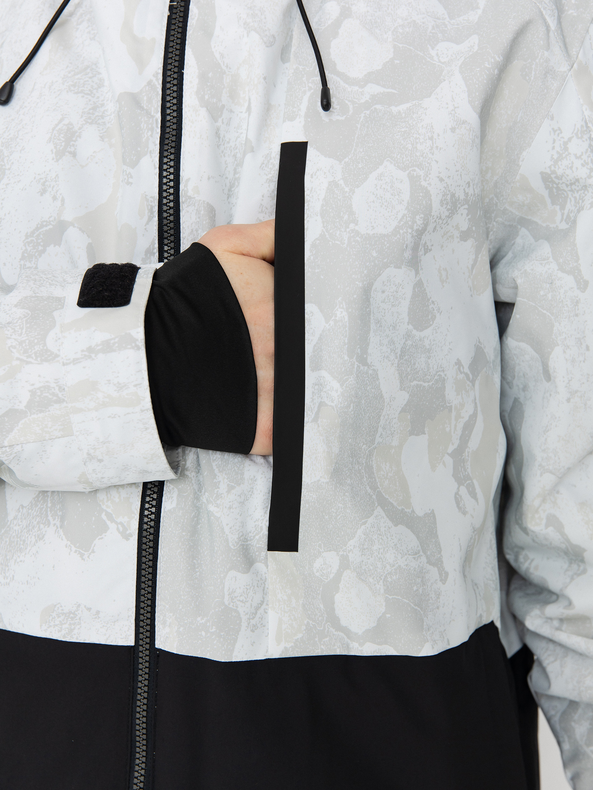 Pánska Snowboardová bunda Quiksilver Mission Printed Block (nature zoom birch)