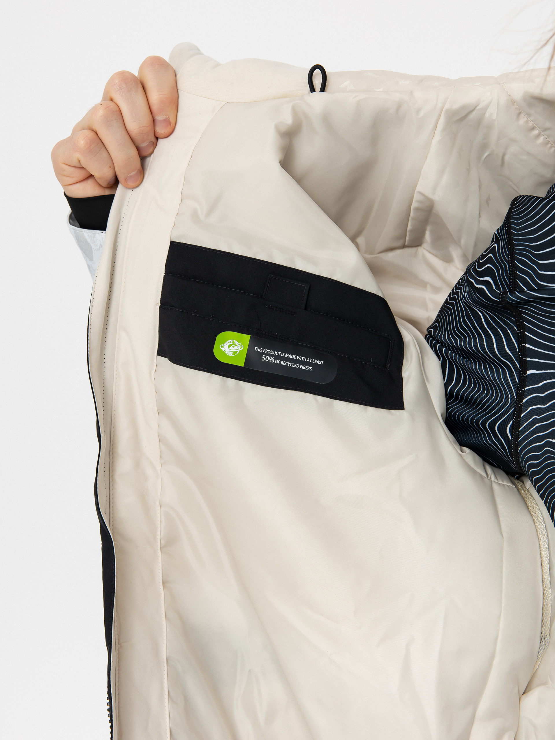 Pánska Snowboardová bunda Quiksilver Mission Printed Block (nature zoom birch)