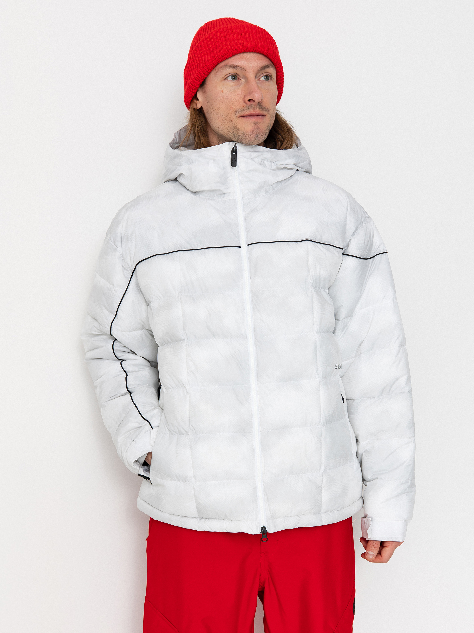Pánska Snowboardová bunda Volcom Sew Down (white camo)