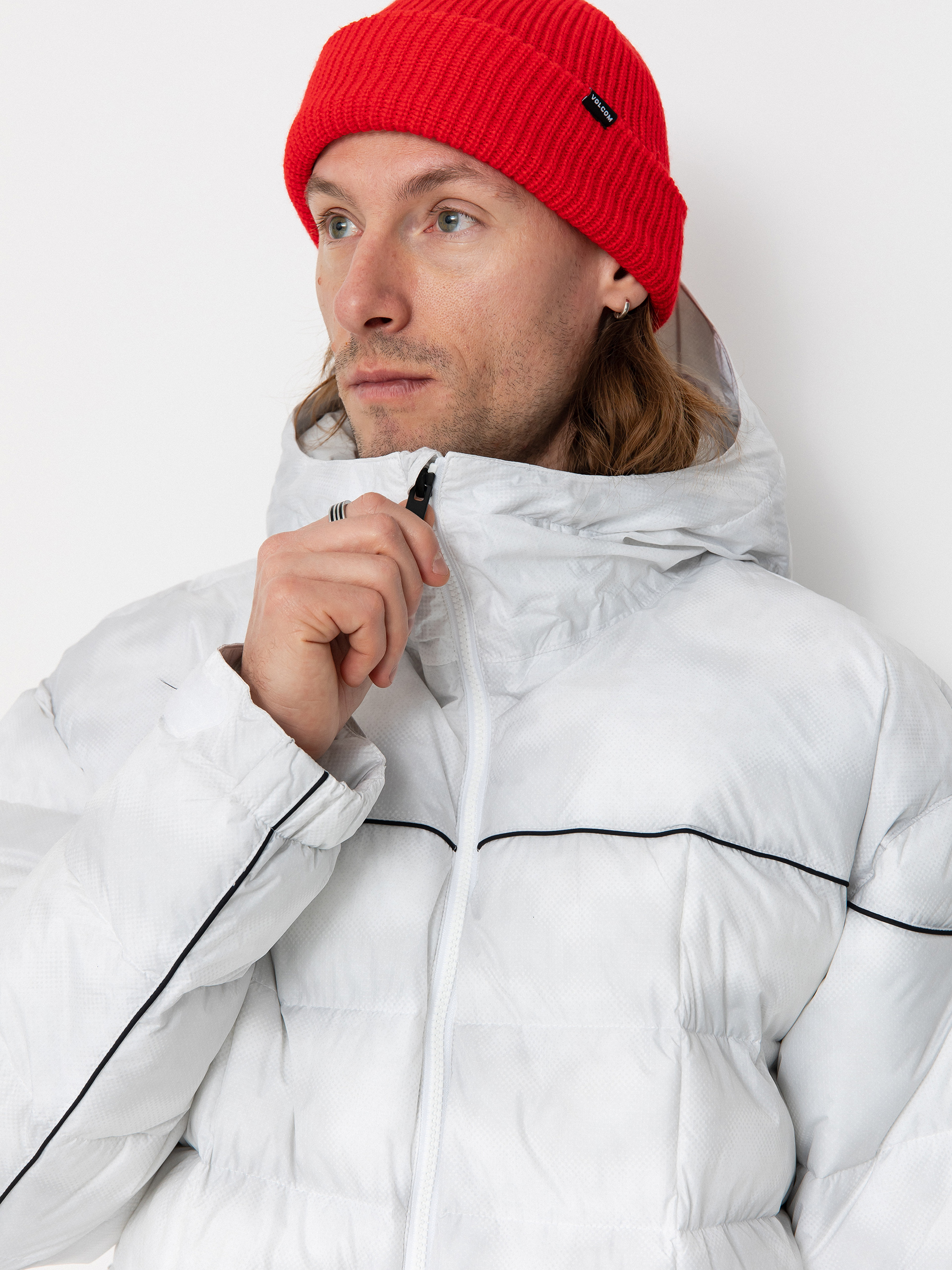 Pánska Snowboardová bunda Volcom Sew Down (white camo)