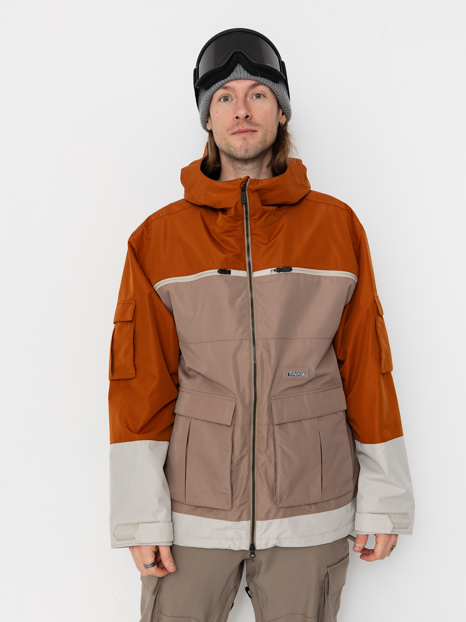 Snowboardová bunda Volcom Nightbreaker 20K (chestnut brown)