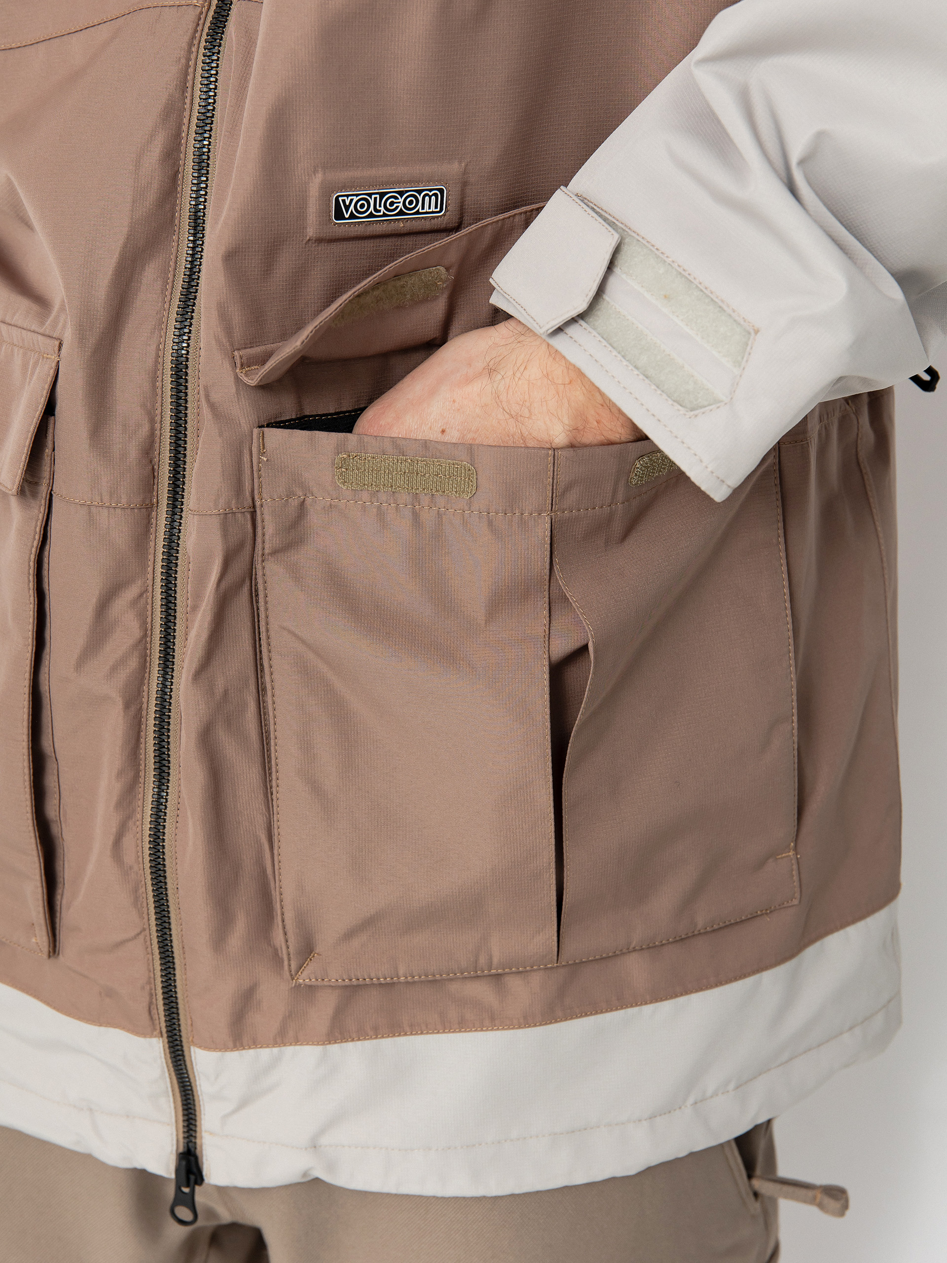 Pánska Snowboardová bunda Volcom Nightbreaker 20K (chestnut brown)