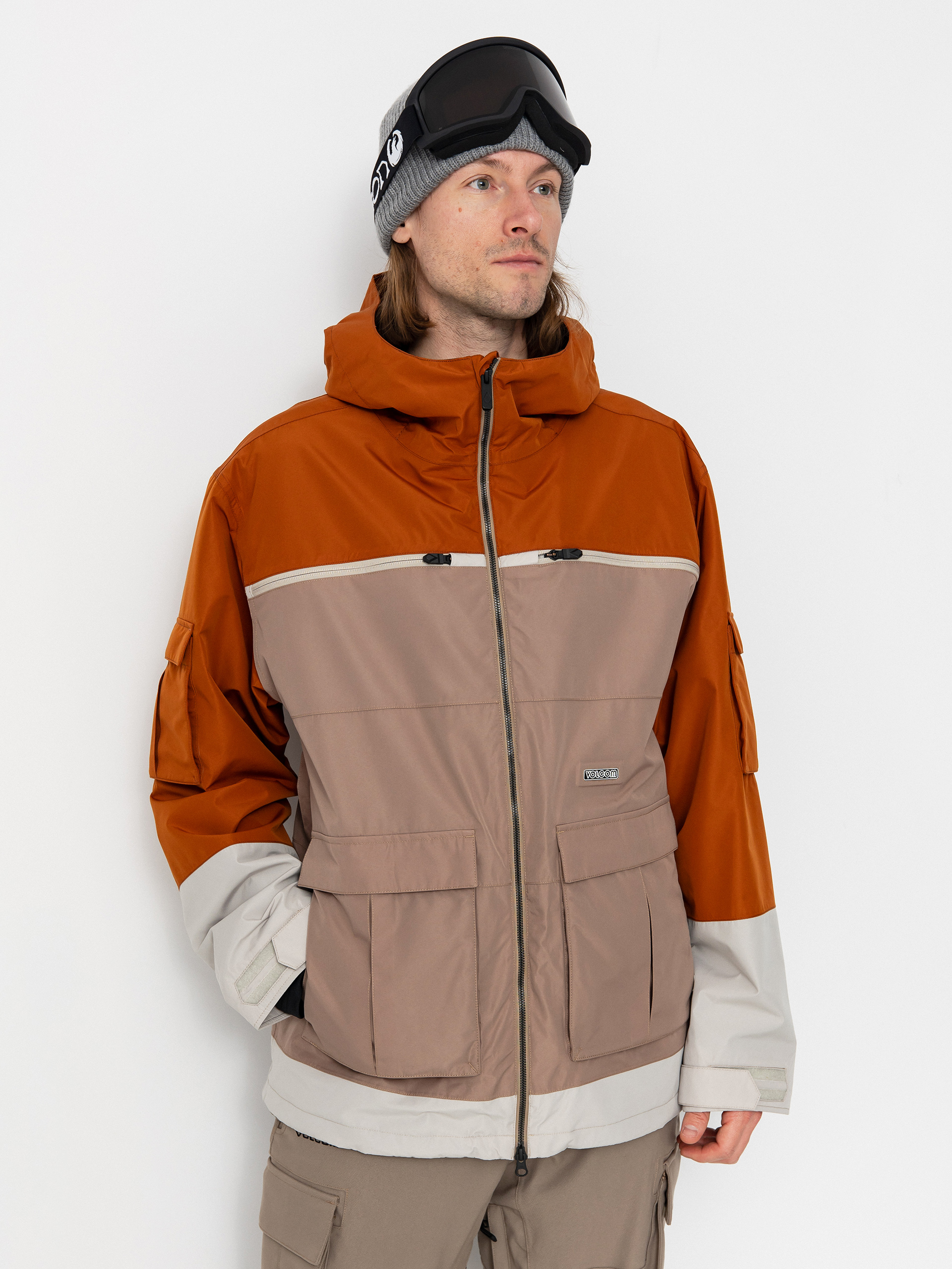 Pánska Snowboardová bunda Volcom Nightbreaker 20K (chestnut brown)