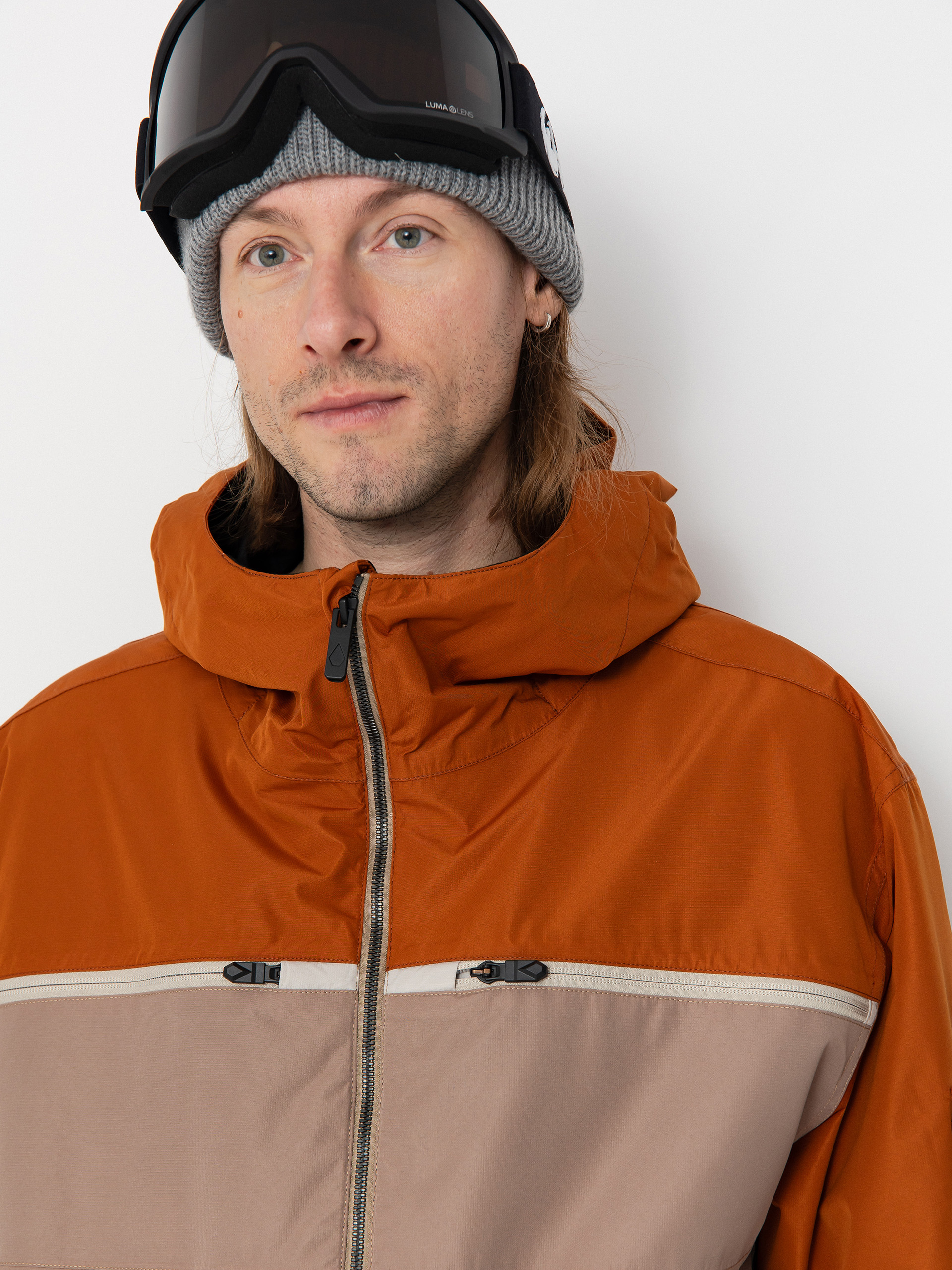 Pánska Snowboardová bunda Volcom Nightbreaker 20K (chestnut brown)