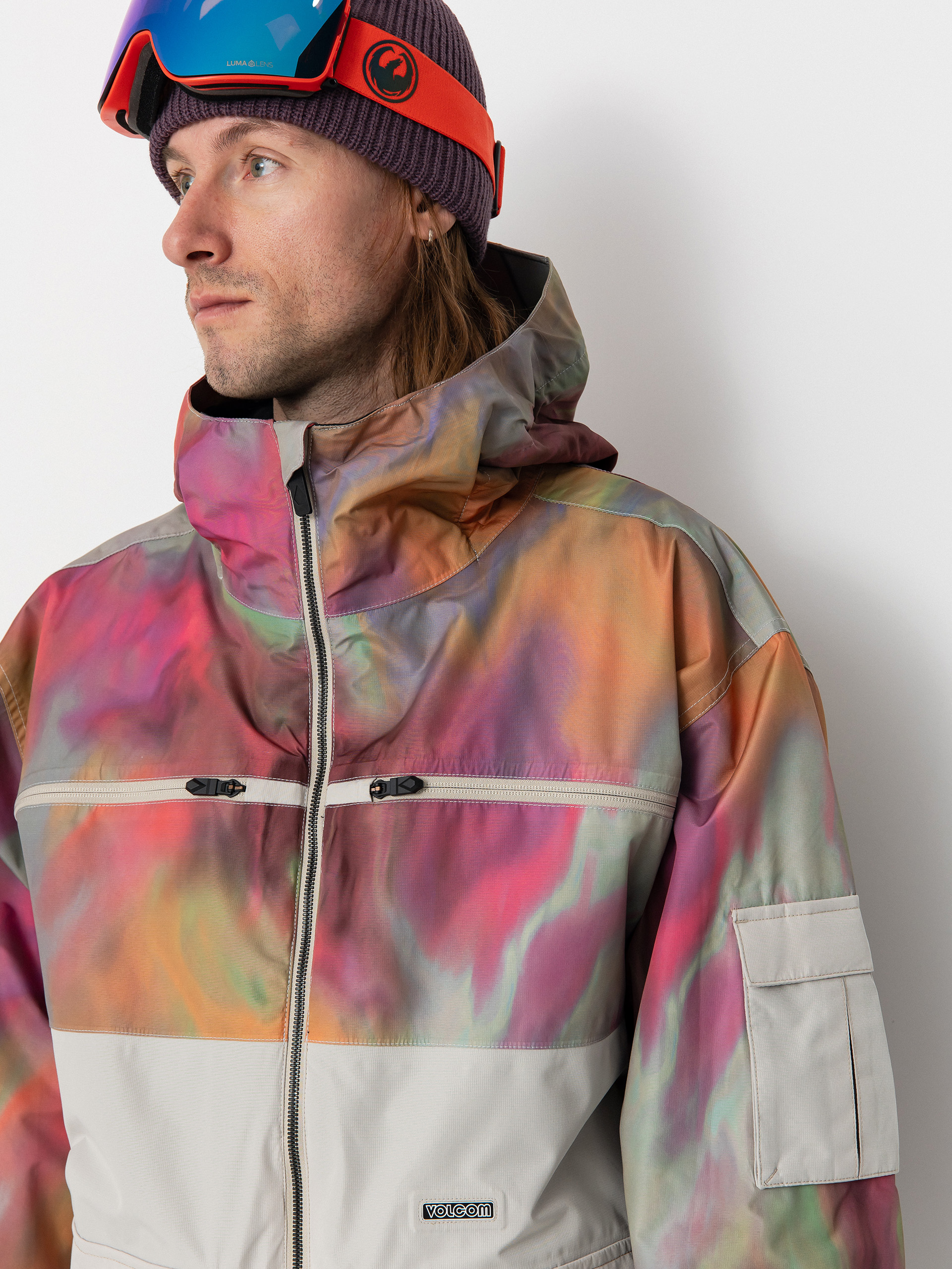 Pánska Snowboardová bunda Volcom Nightbreaker 20K (grey)