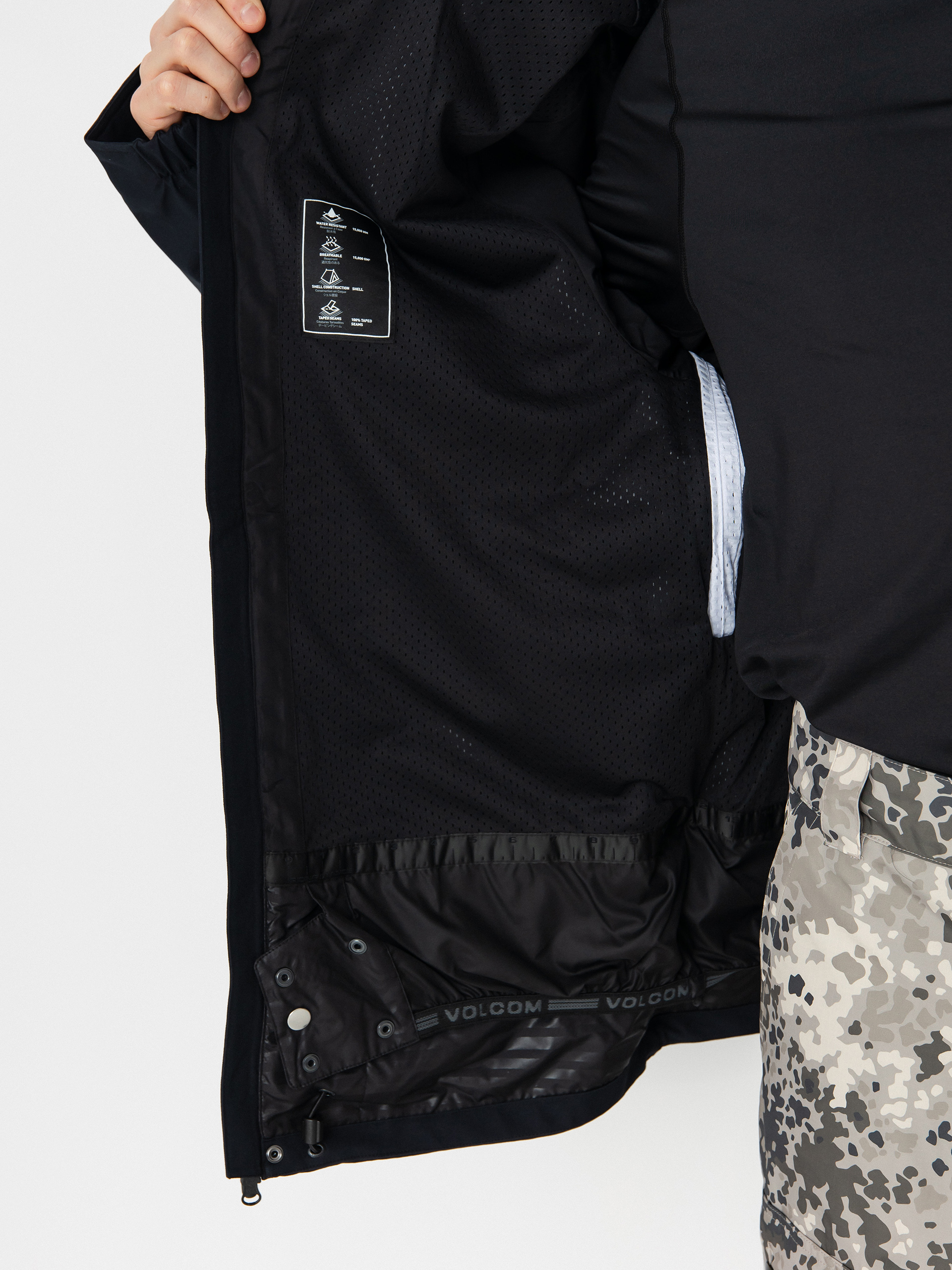 Pánska Snowboardová bunda Volcom Brighton Full Zip (black)