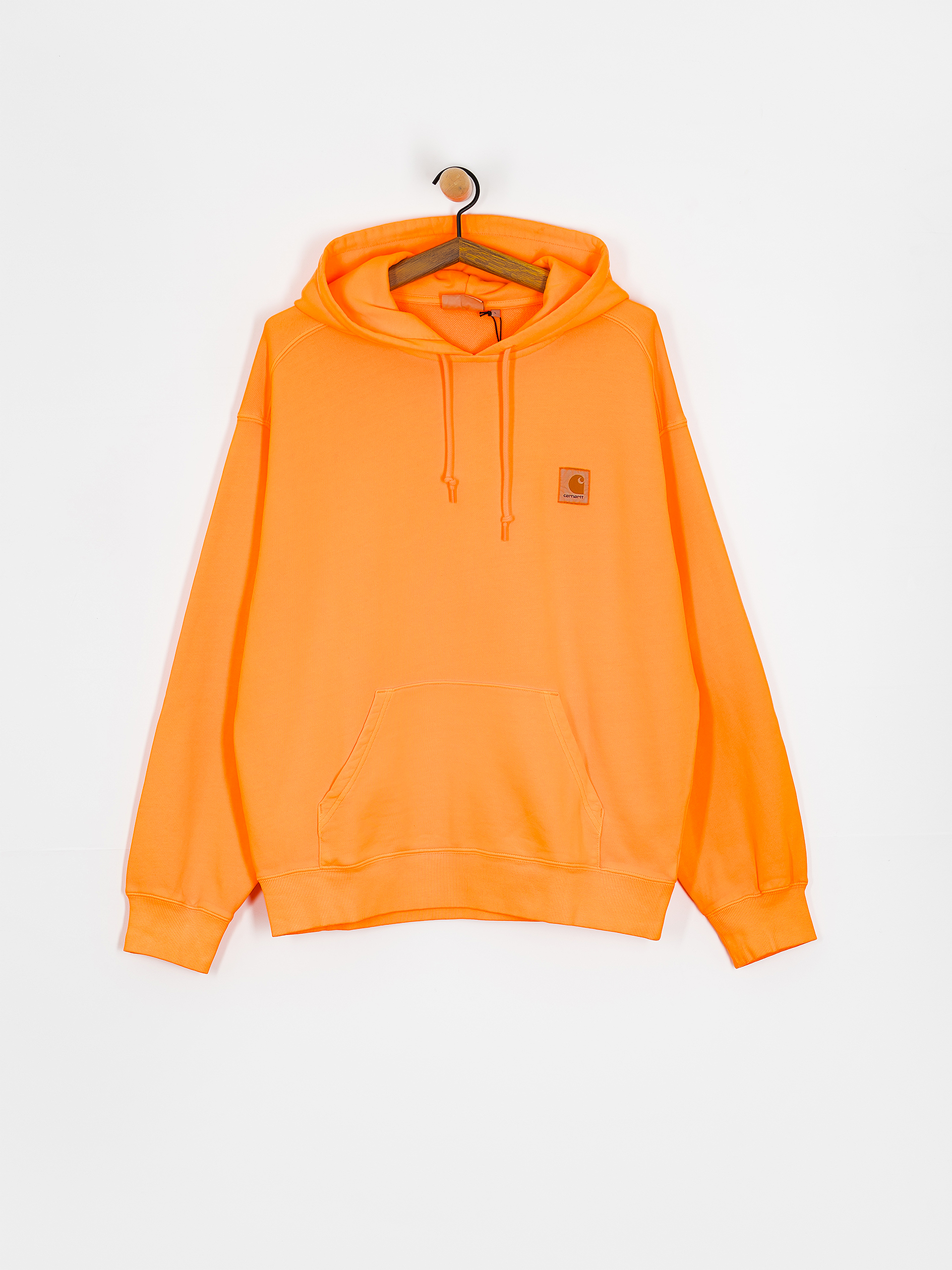 Mikina s kapucu0148ou Carhartt WIP Industry HD (lumo orange)