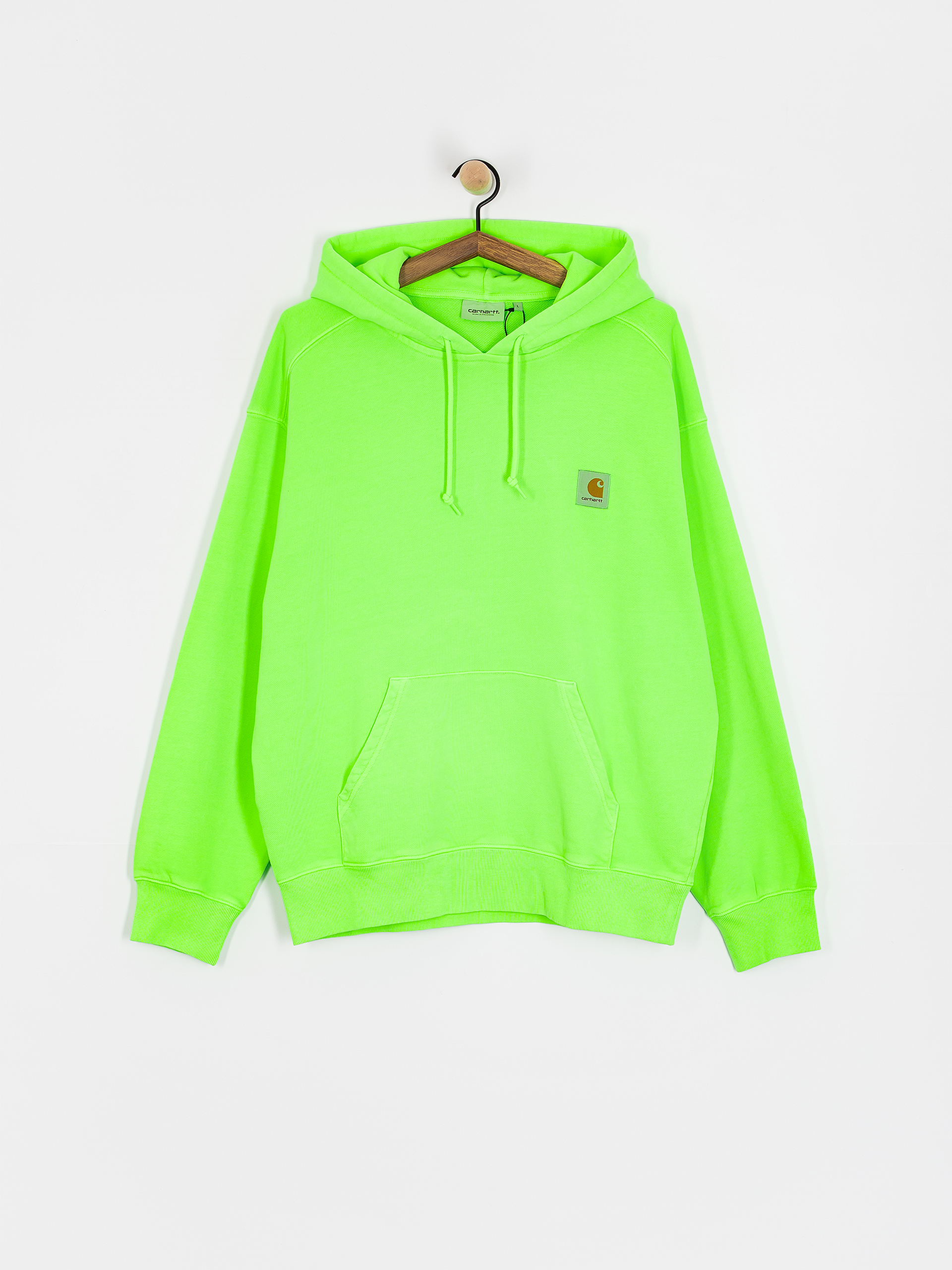 Mikina s kapucňou Carhartt WIP Industry HD (lumo green)