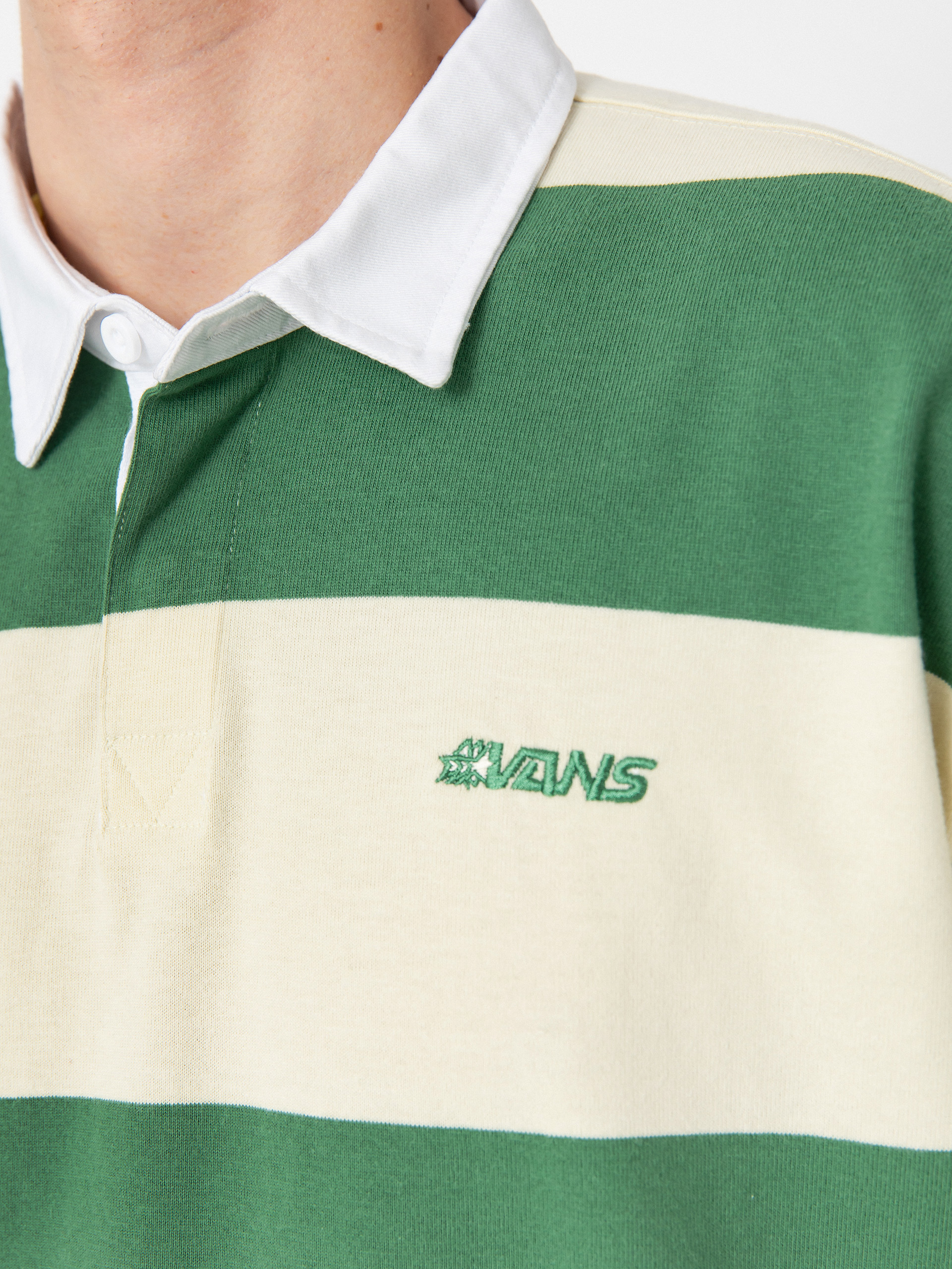 Triko Vans Ward Stripe Rugby Knit (fairway/lemon icing)