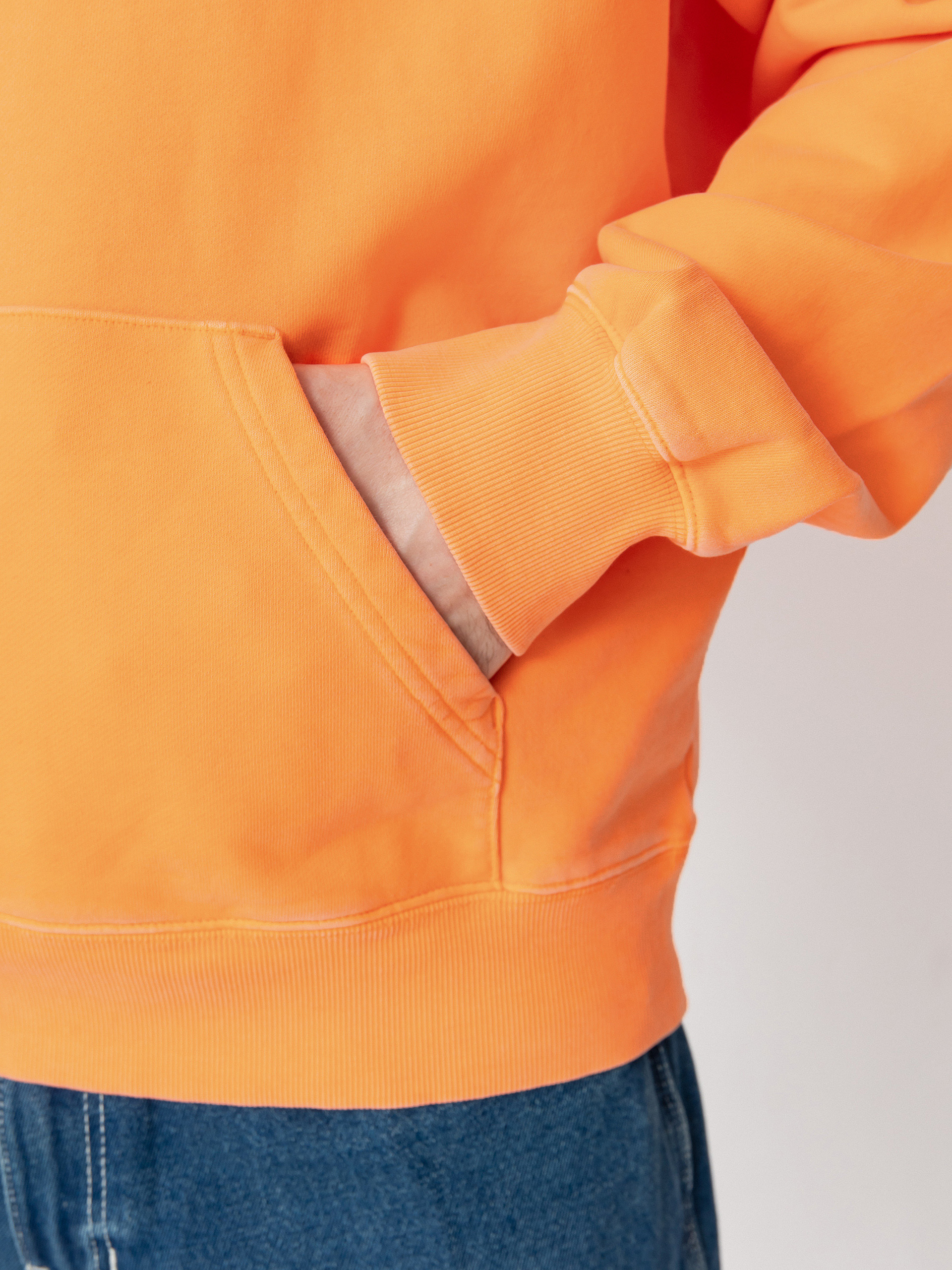 Mikina s kapucňou Carhartt WIP Industry HD (lumo orange)