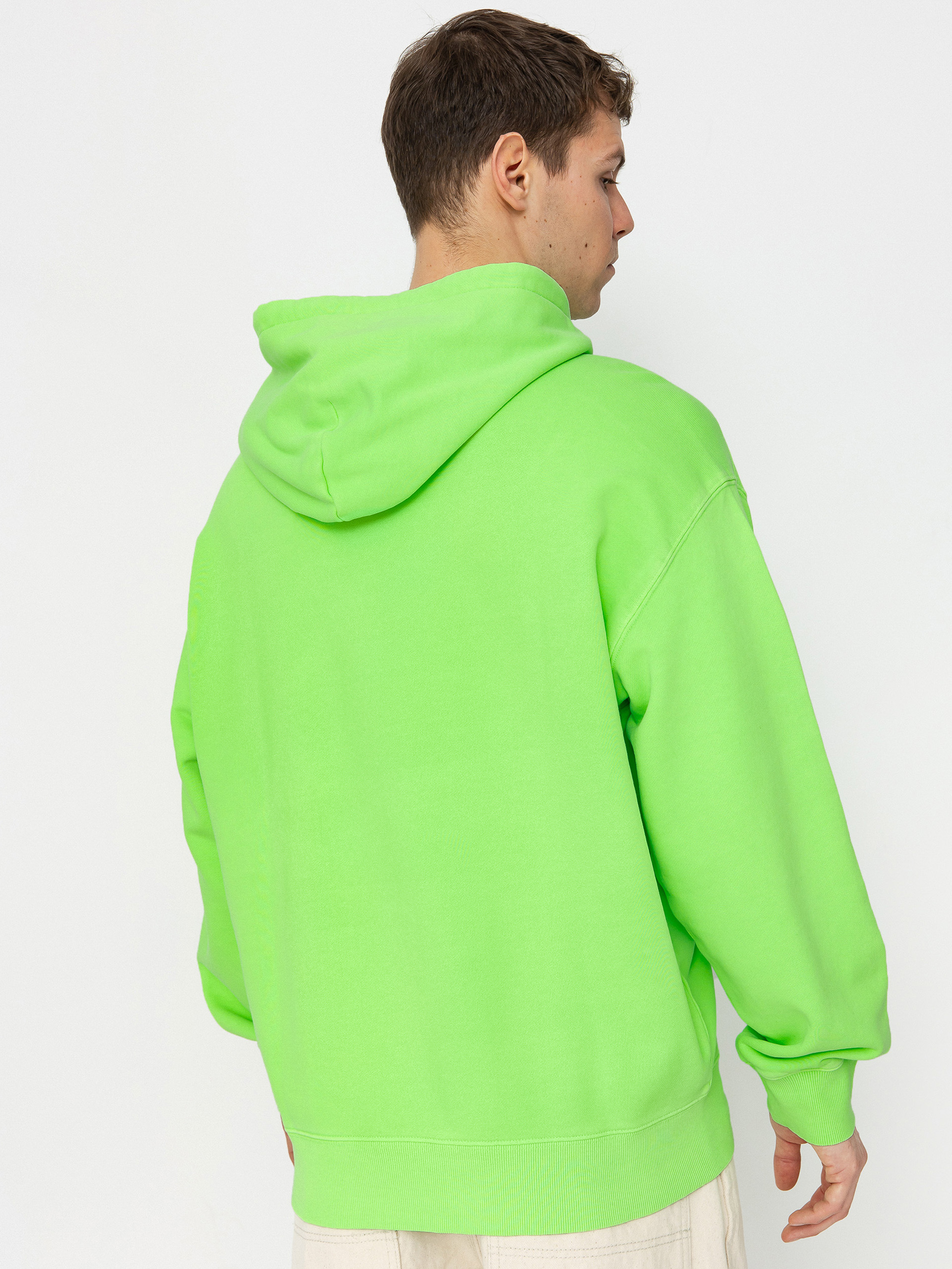 Mikina s kapucňou Carhartt WIP Industry HD (lumo green)