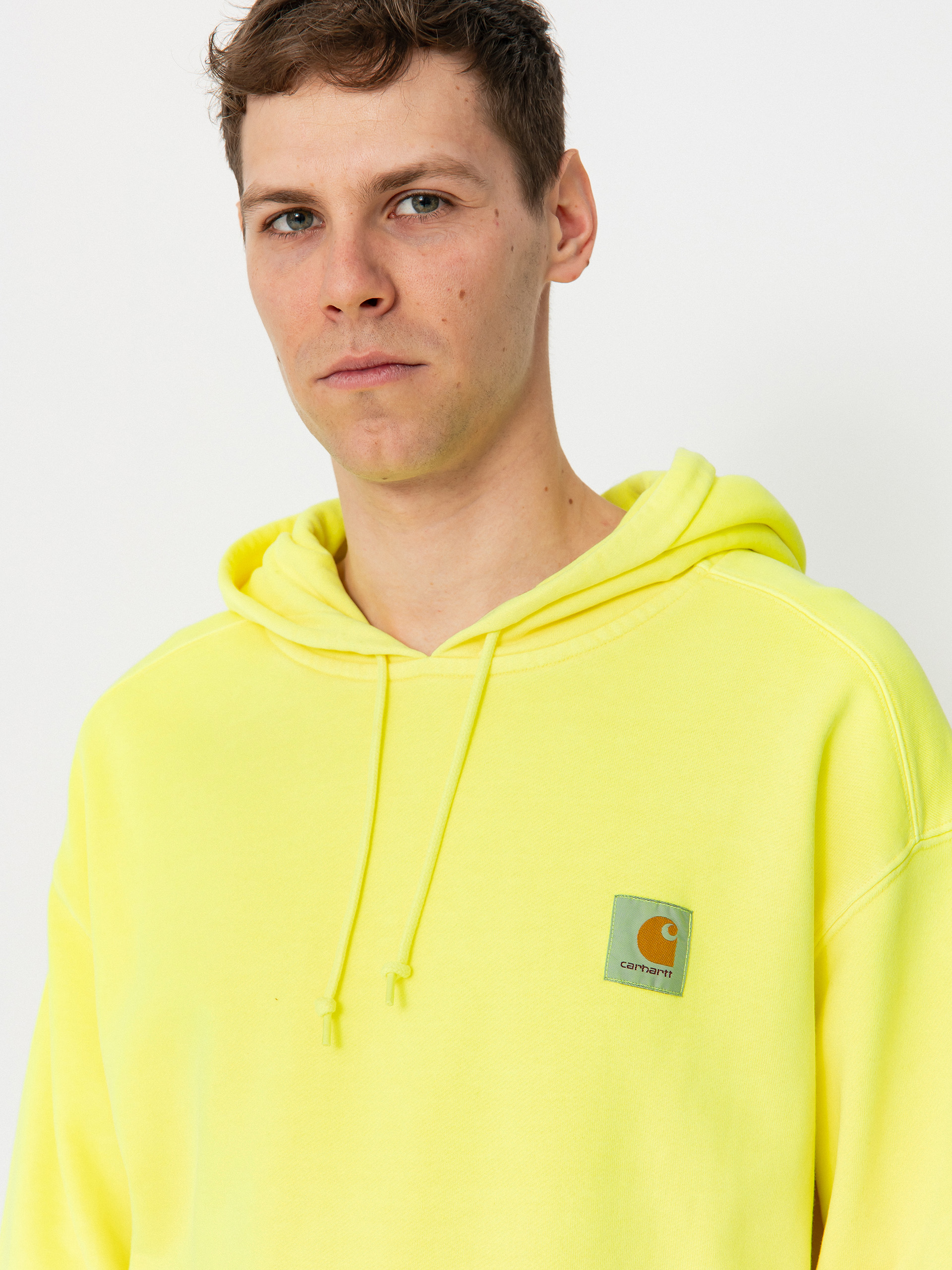 Mikina s kapucňou Carhartt WIP Industry HD (lumo yellow)