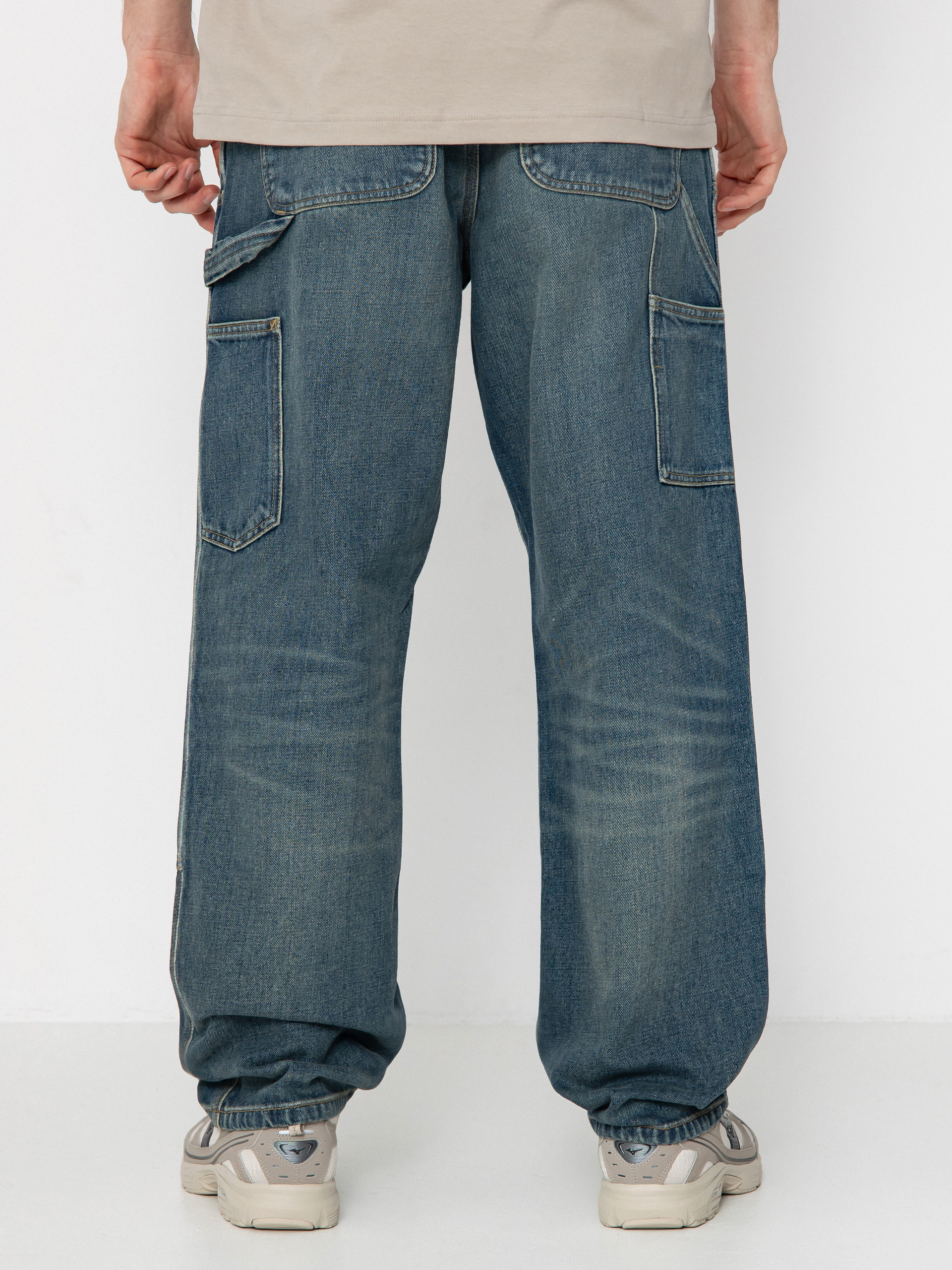 Nohavice Carhartt WIP Double Knee (blue)