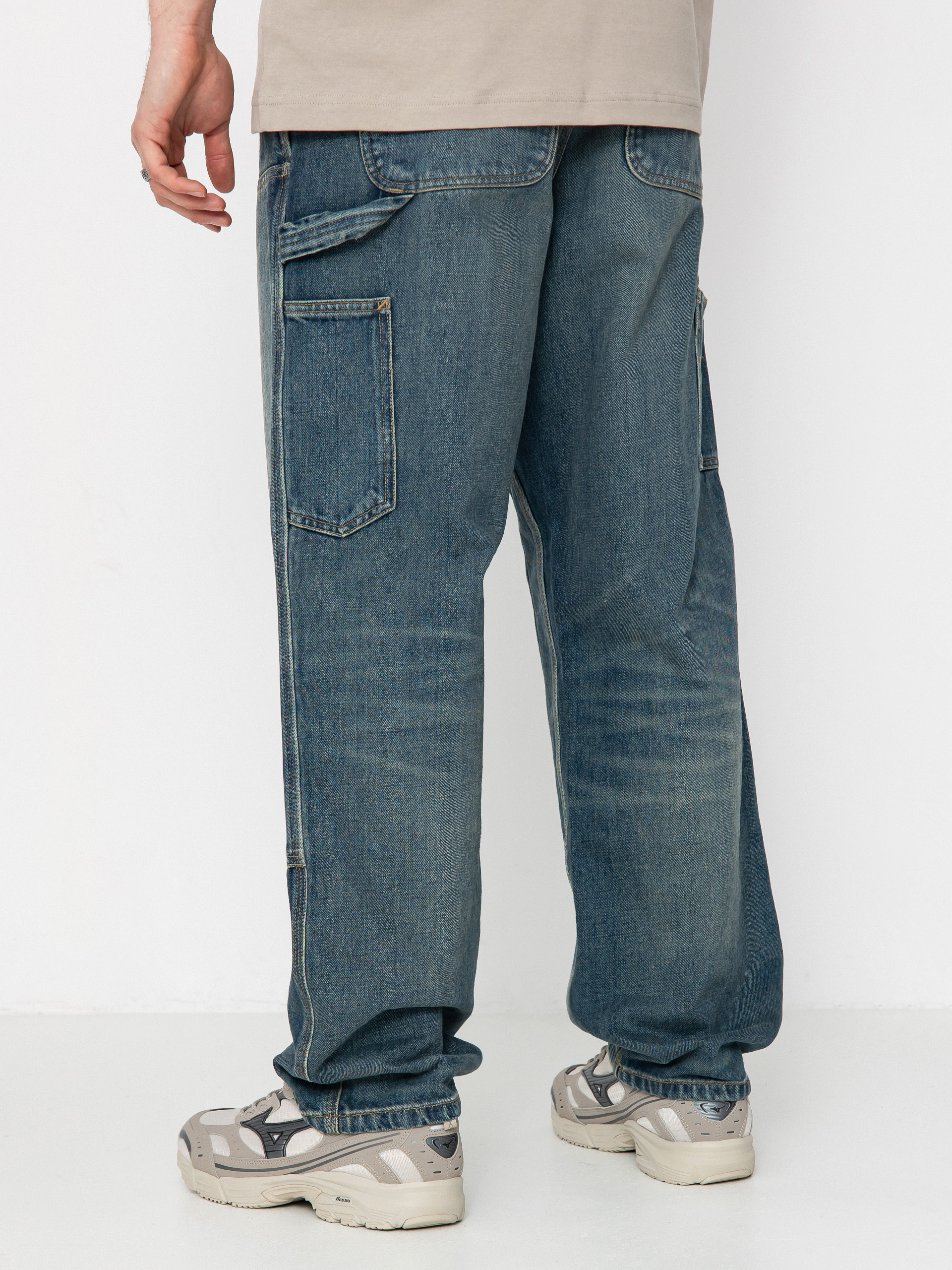 Nohavice Carhartt WIP Double Knee (blue)