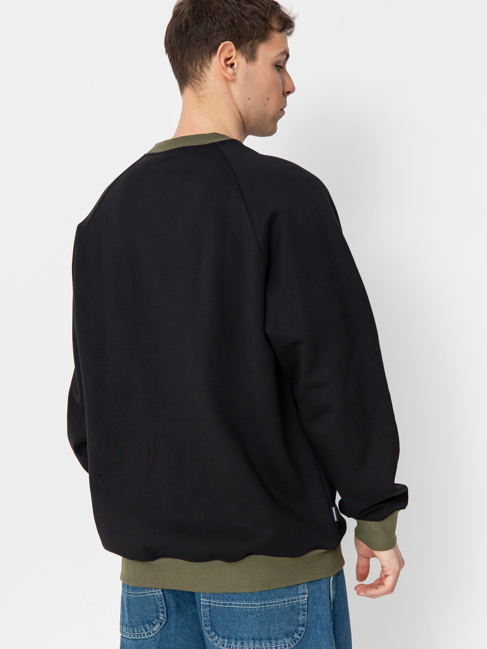 Mikina adidas Star Wheel Crew (black/olistr)