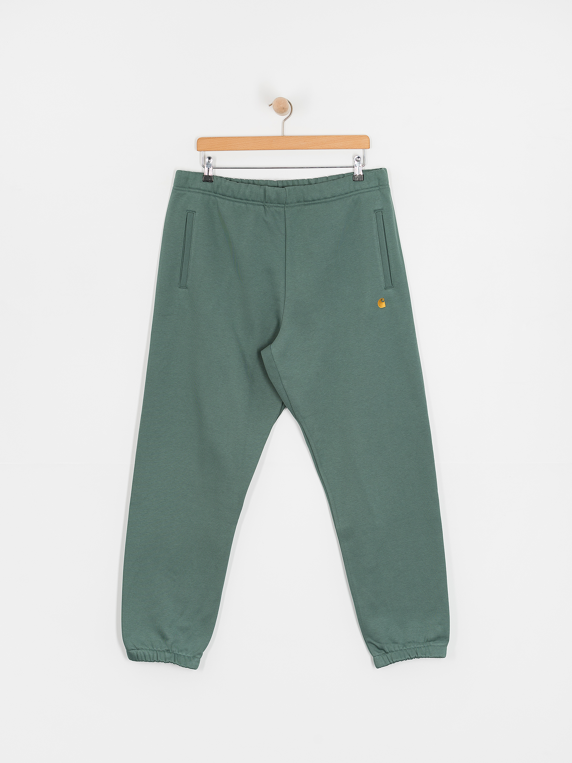 Nohavice Carhartt WIP Chase (silver pine/gold)